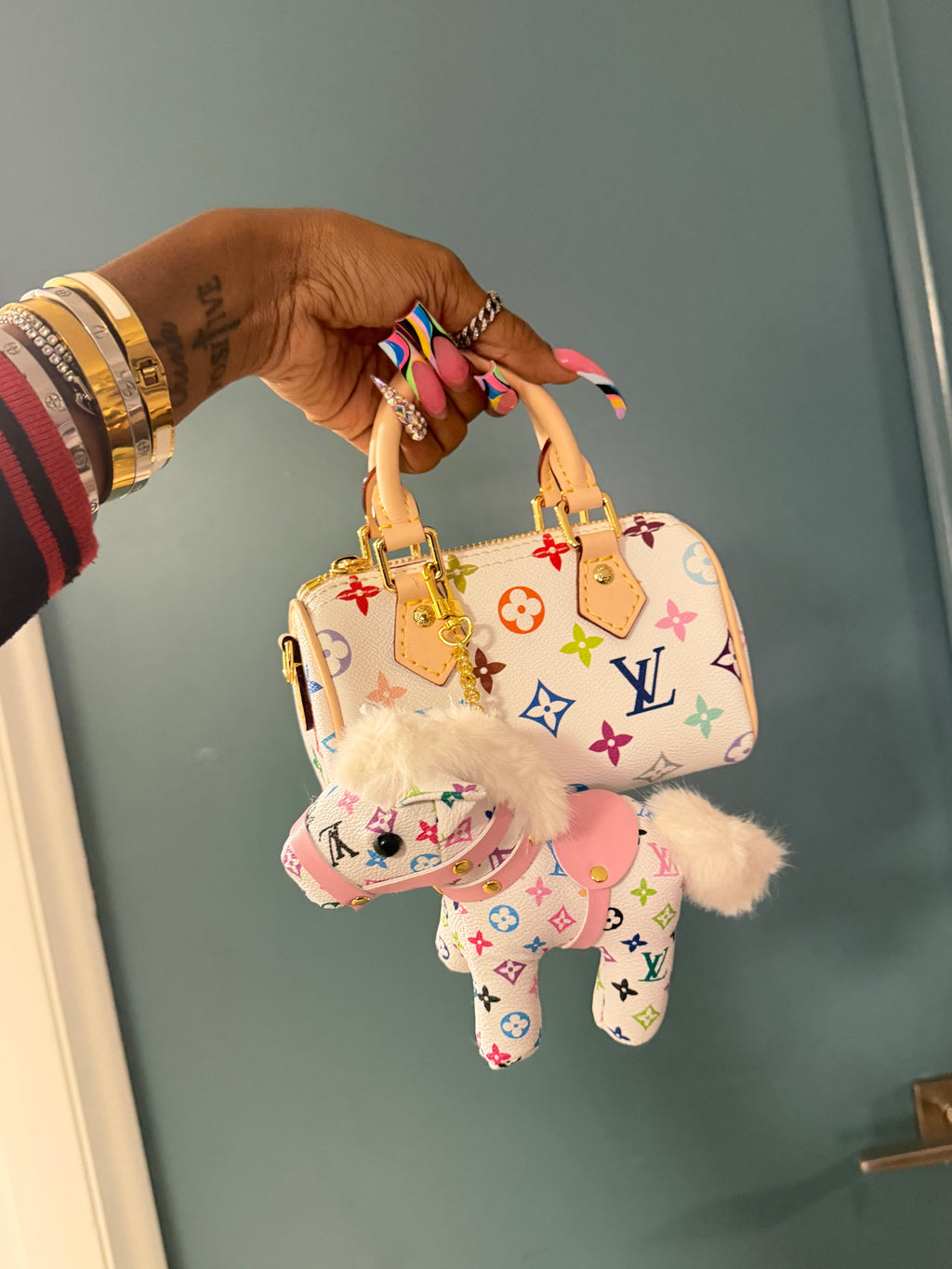 Lv bag charm