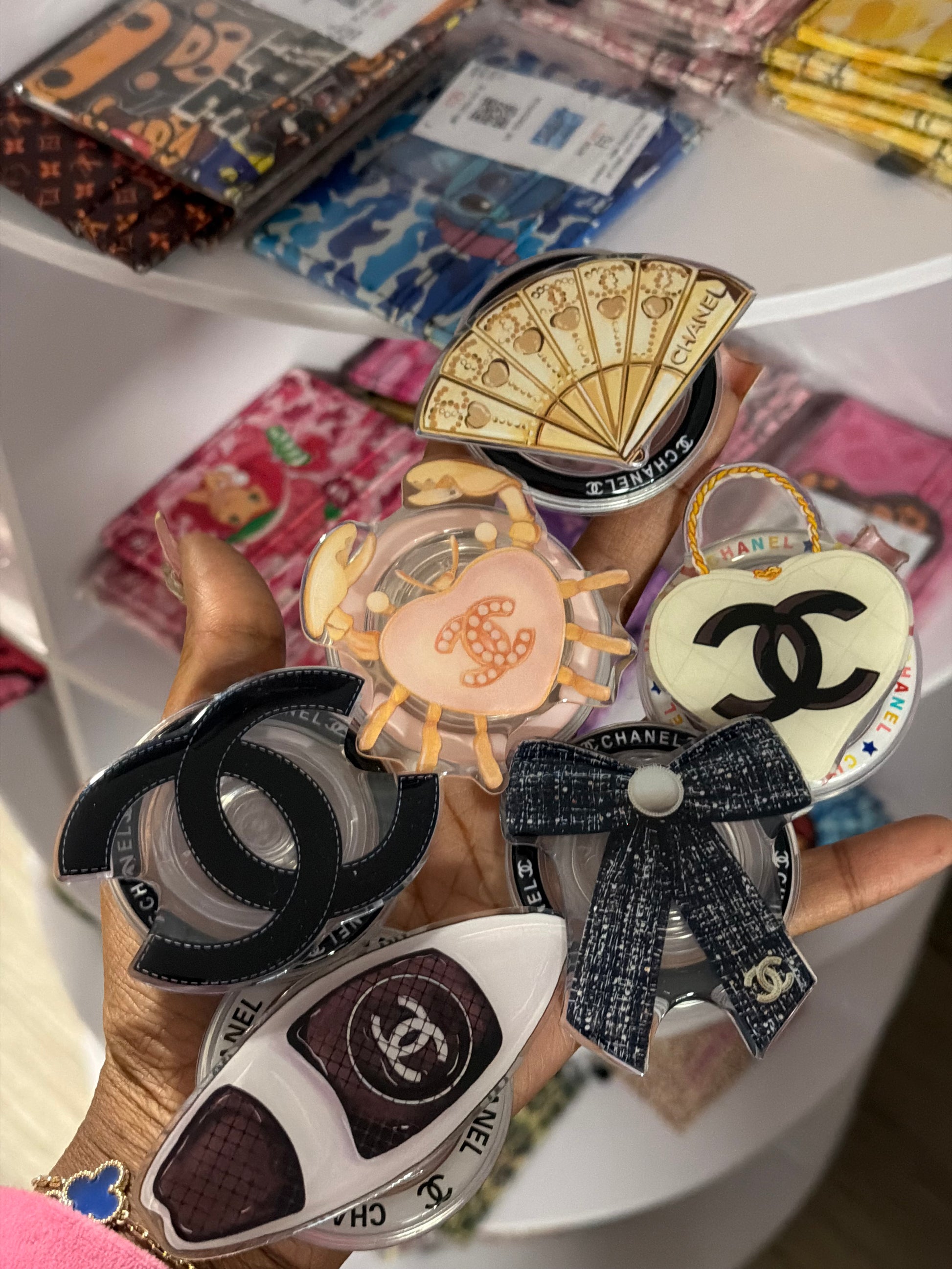 Designer phone sockets ( mag safe ) swipe left to see which item