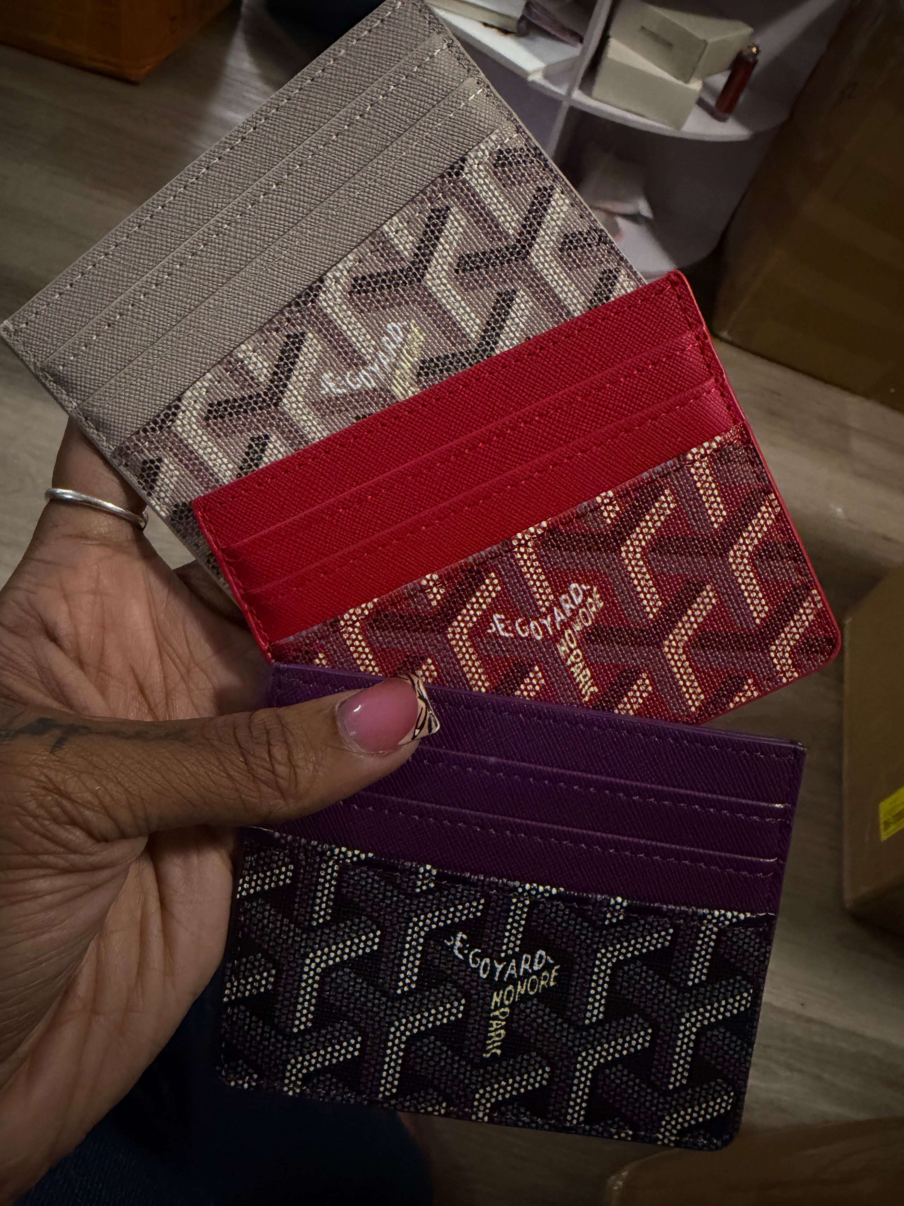 Goyard card holder ( swipe right to see other colors
