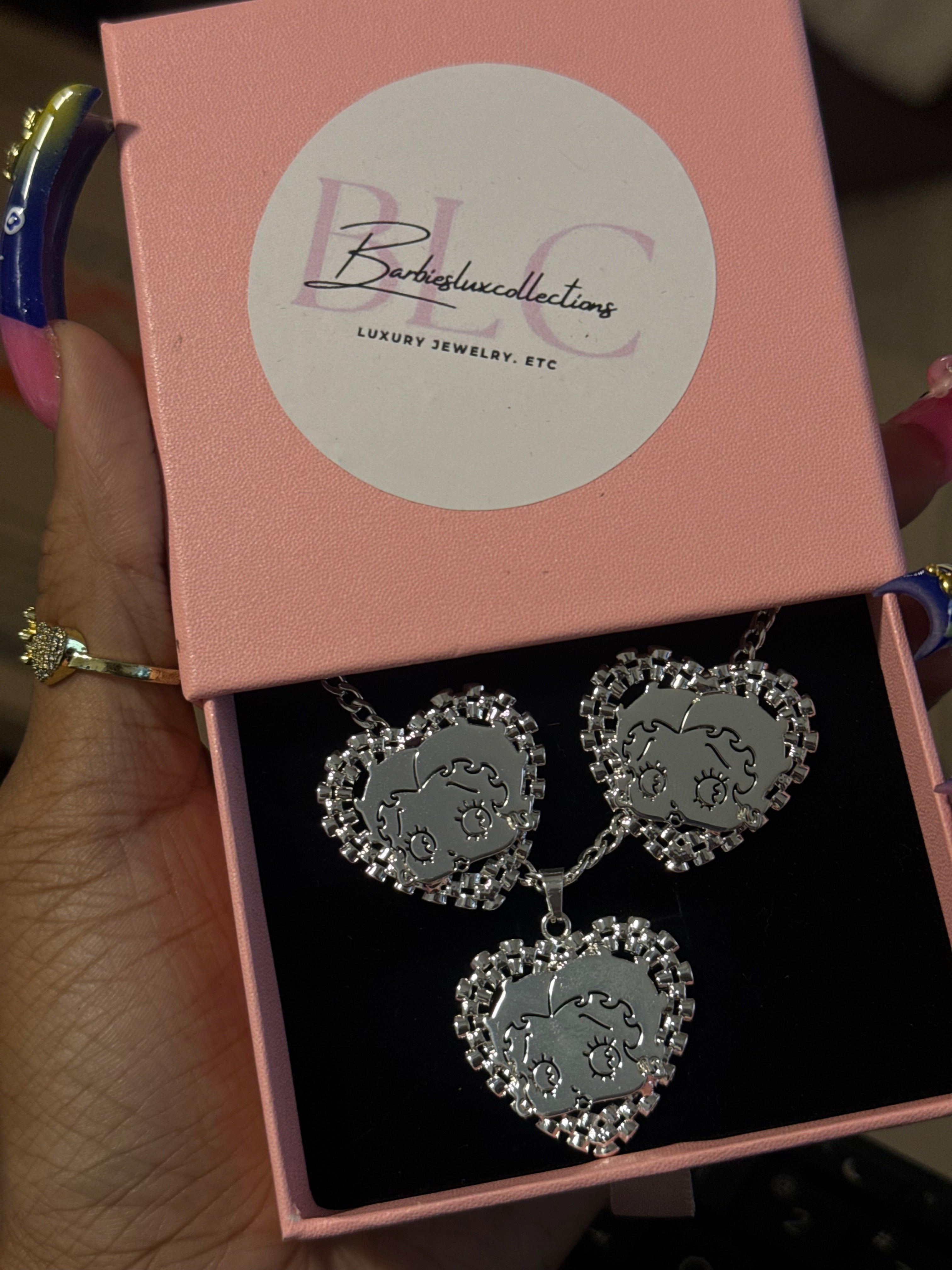 Silver Betty rolex hoop set