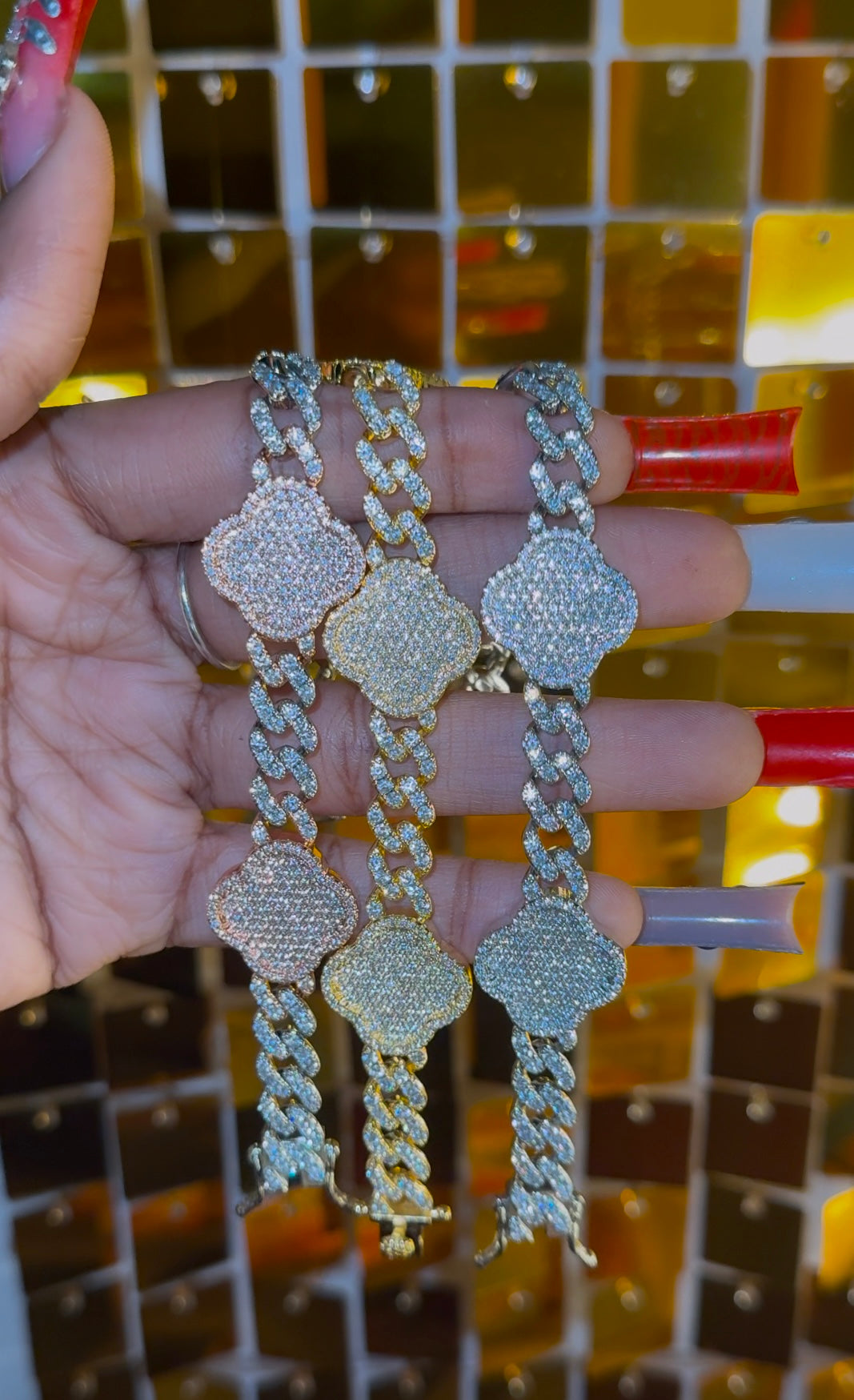Cuban clover leaf bracelets