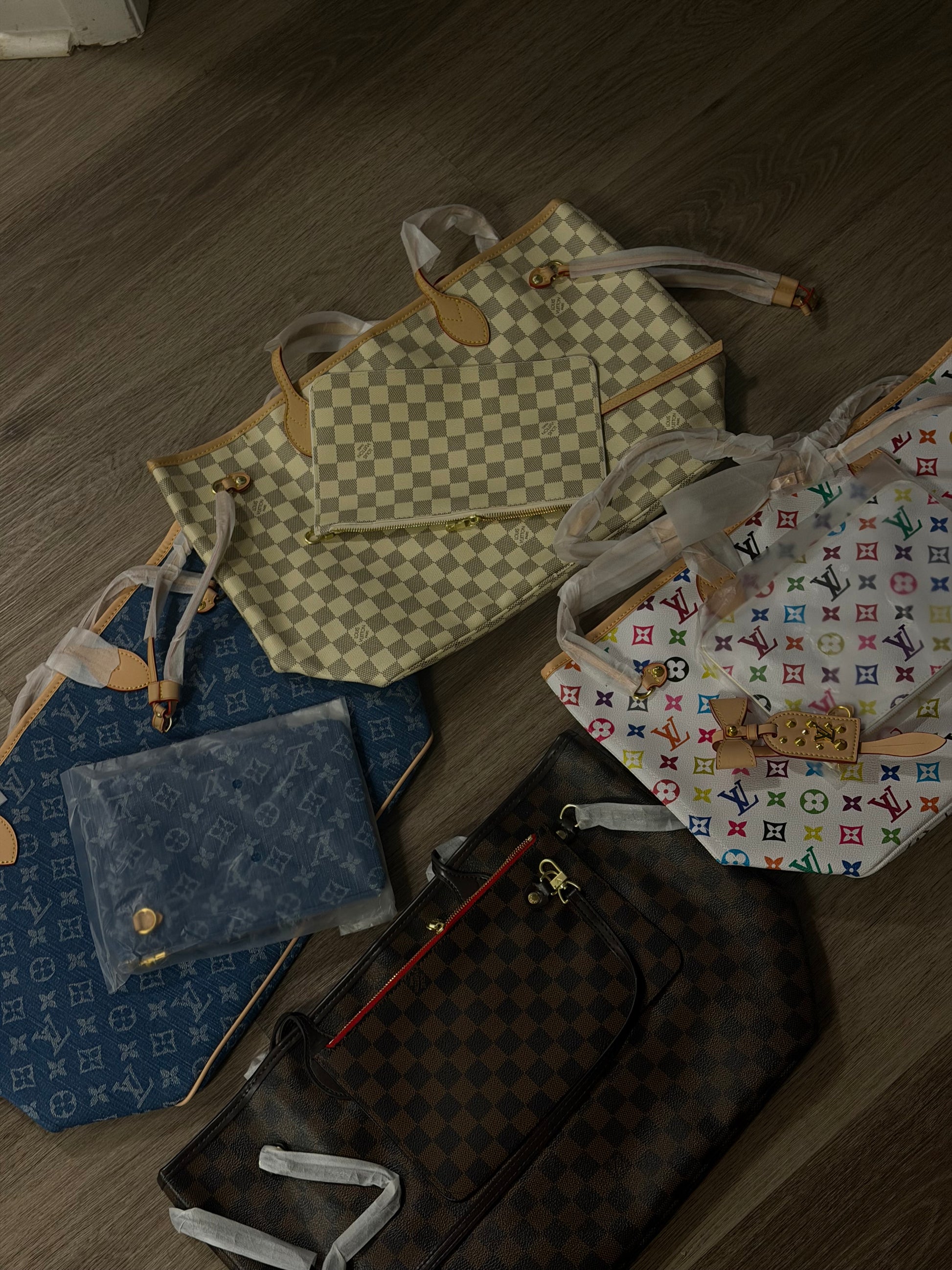 Denim Lv tote