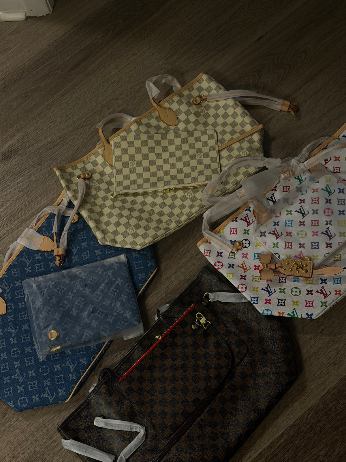 Denim Lv tote