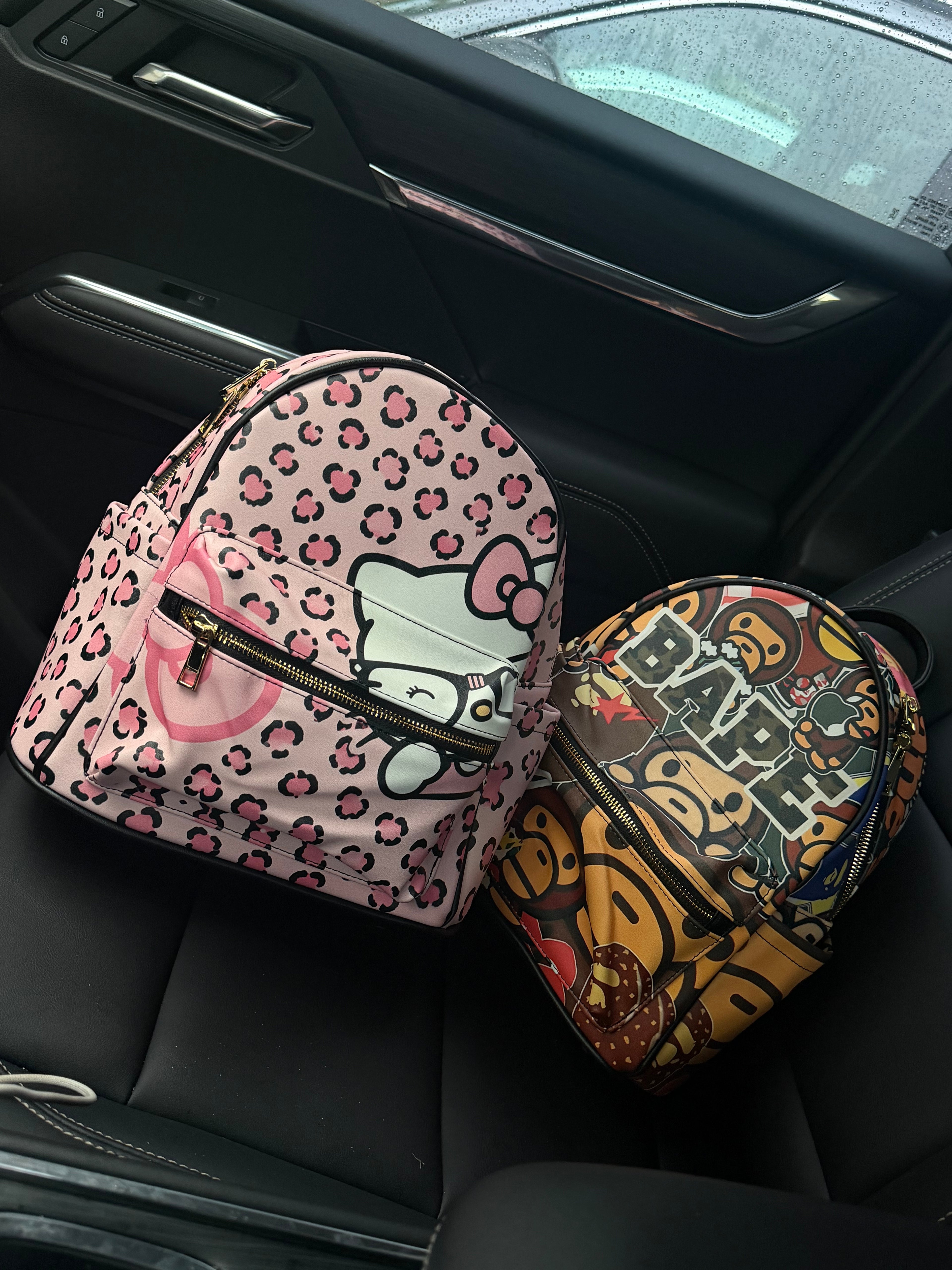 Custom leather small bookbags