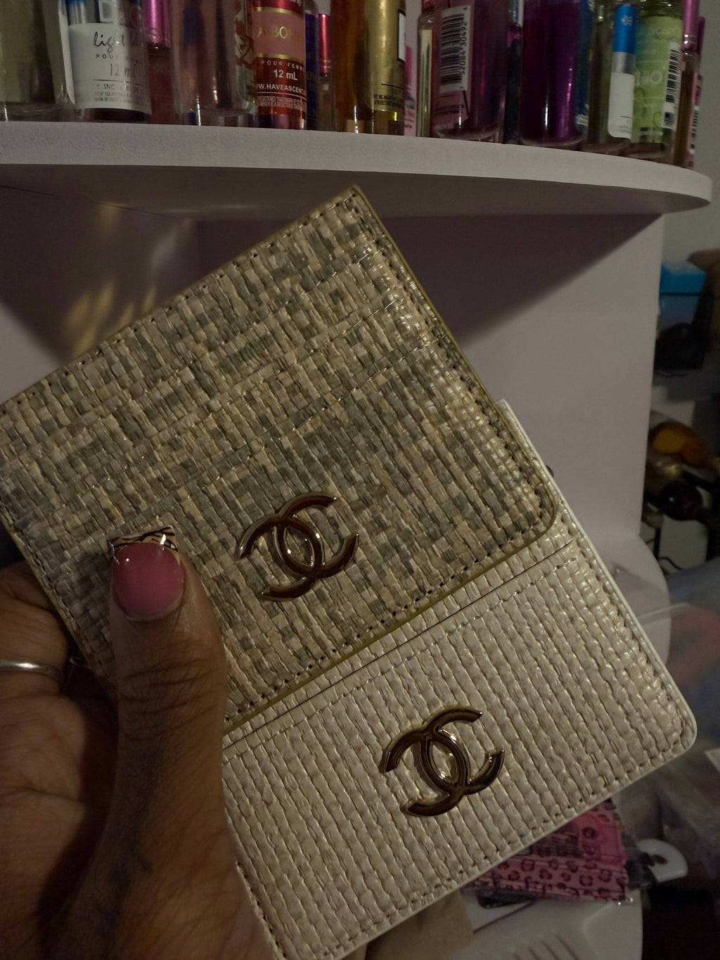 CC quilted cardholder