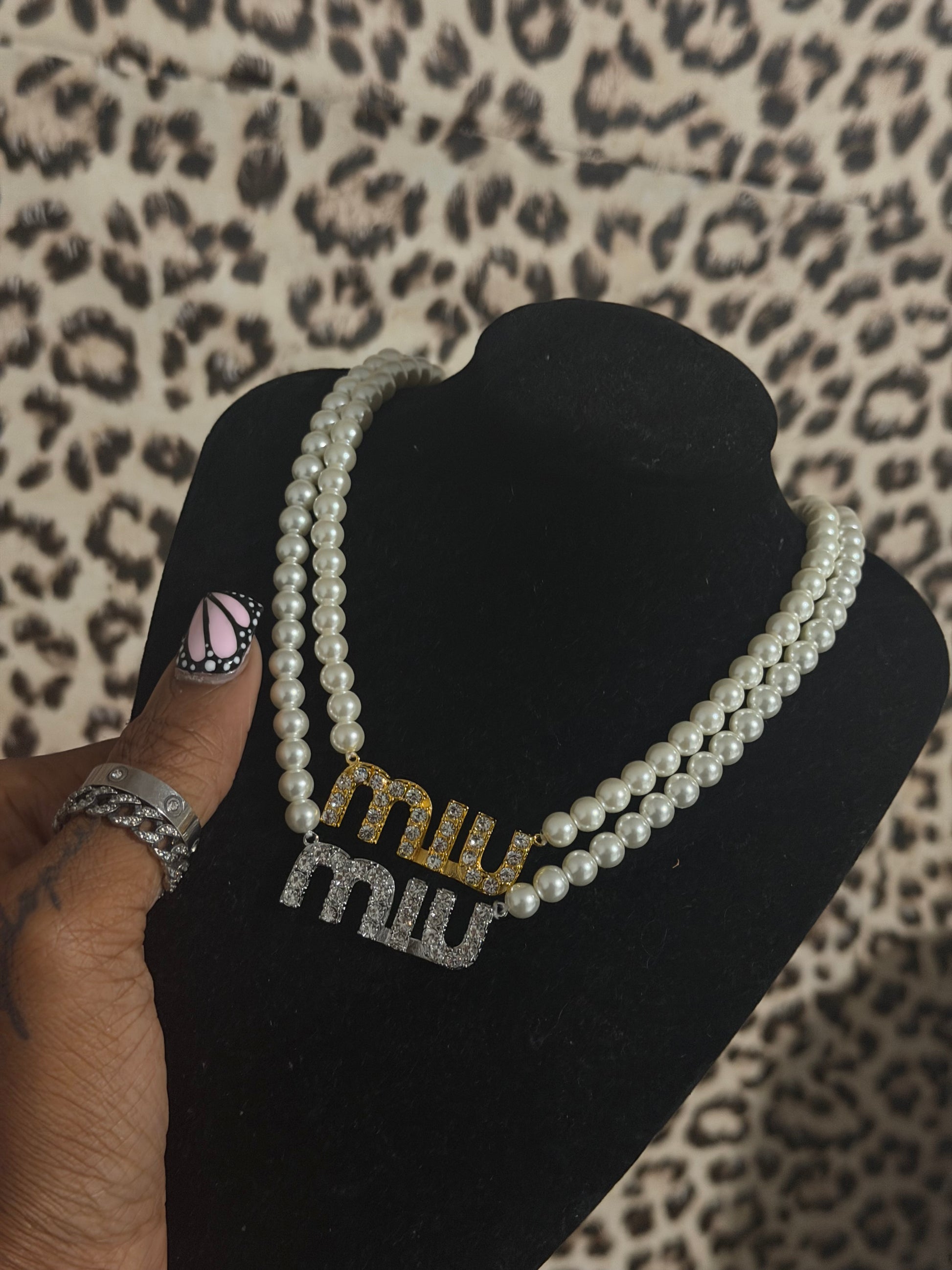 Miu miu pearl necklace