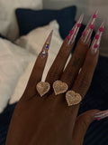 Rose gold Diamond heart ring