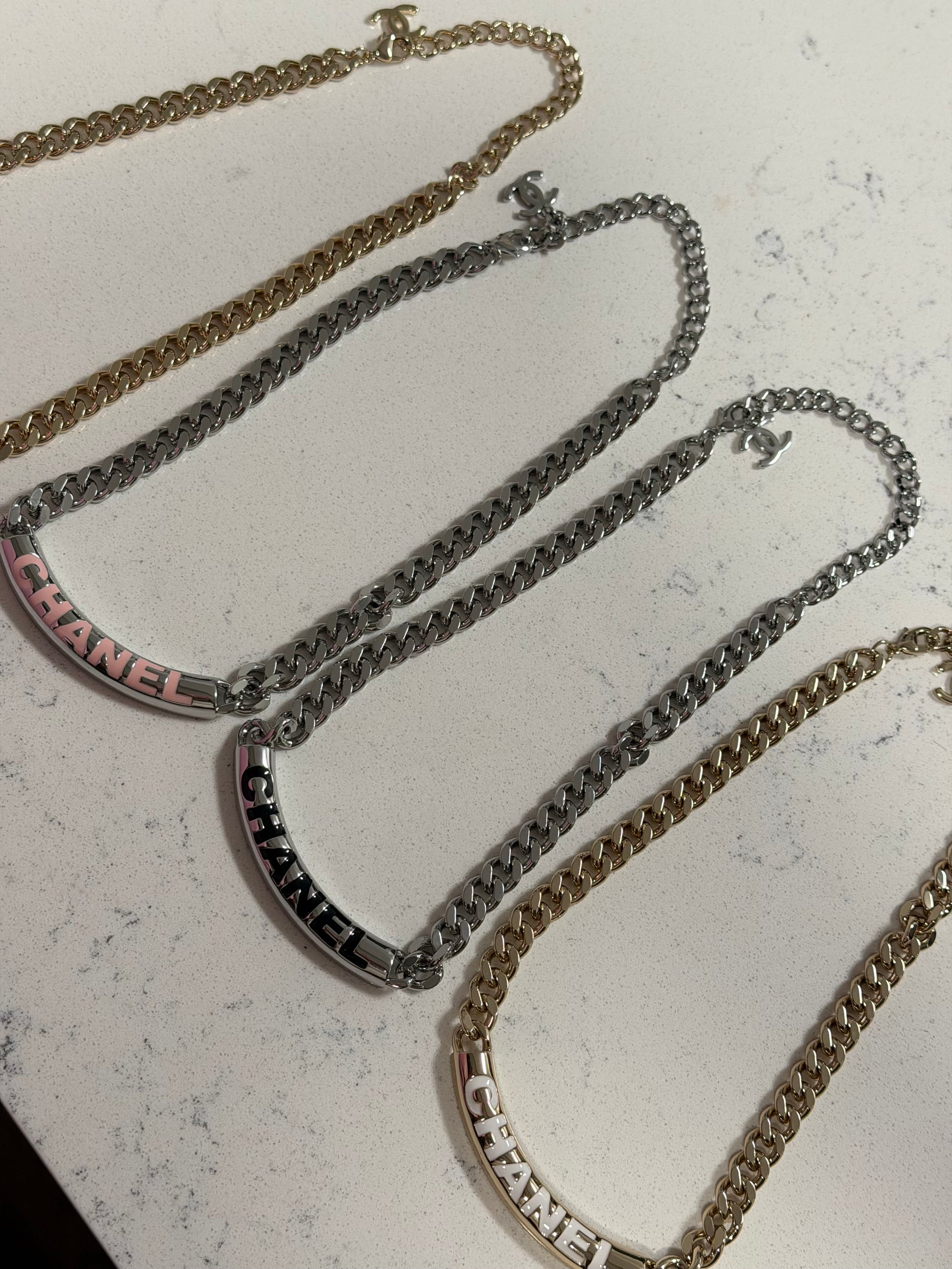 CC color Cuban necklace