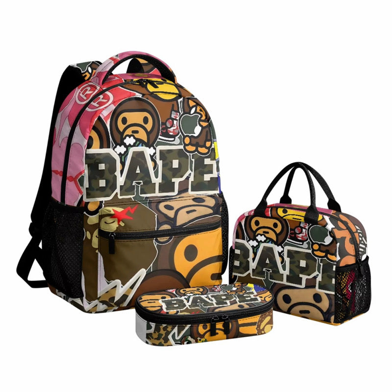 3 piece custom bookbag set