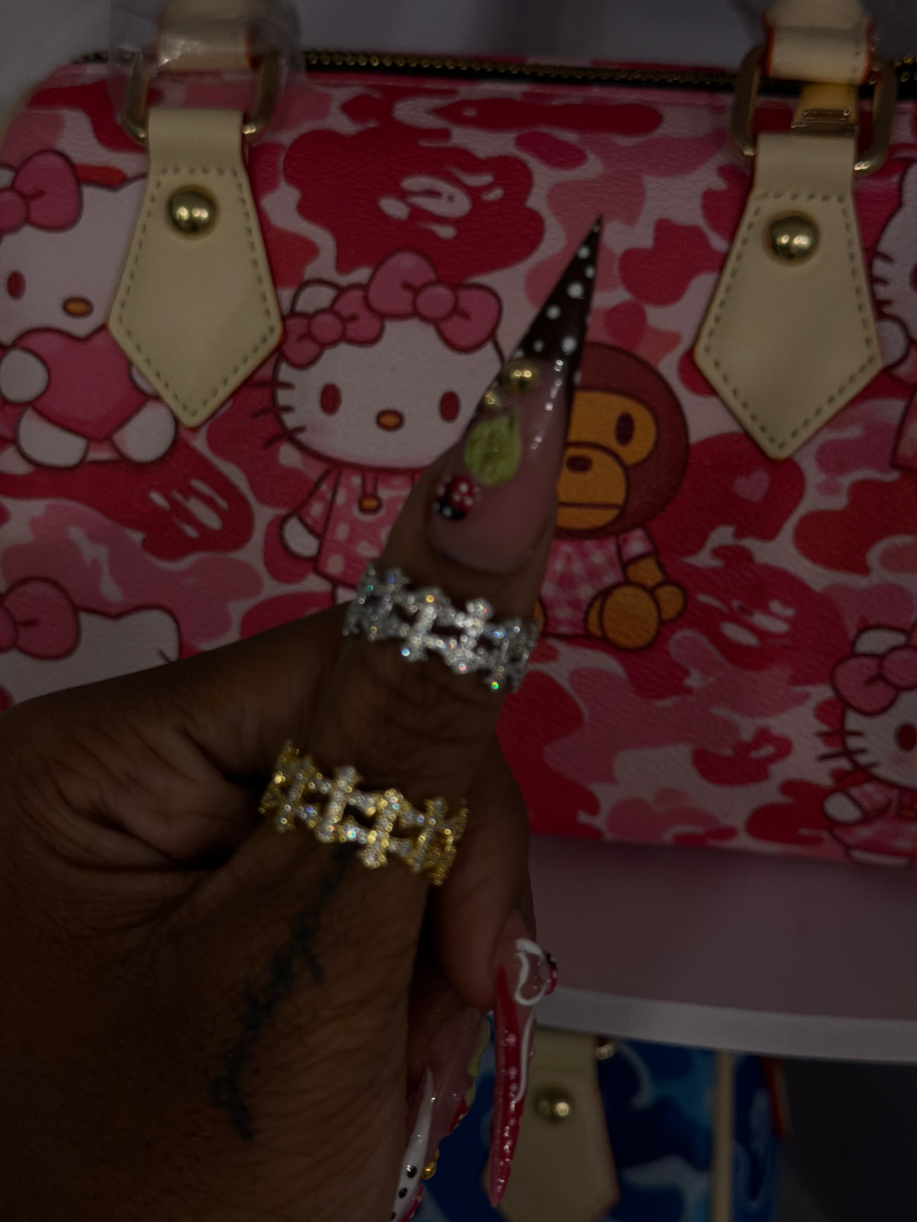 Cross diamond  ring
