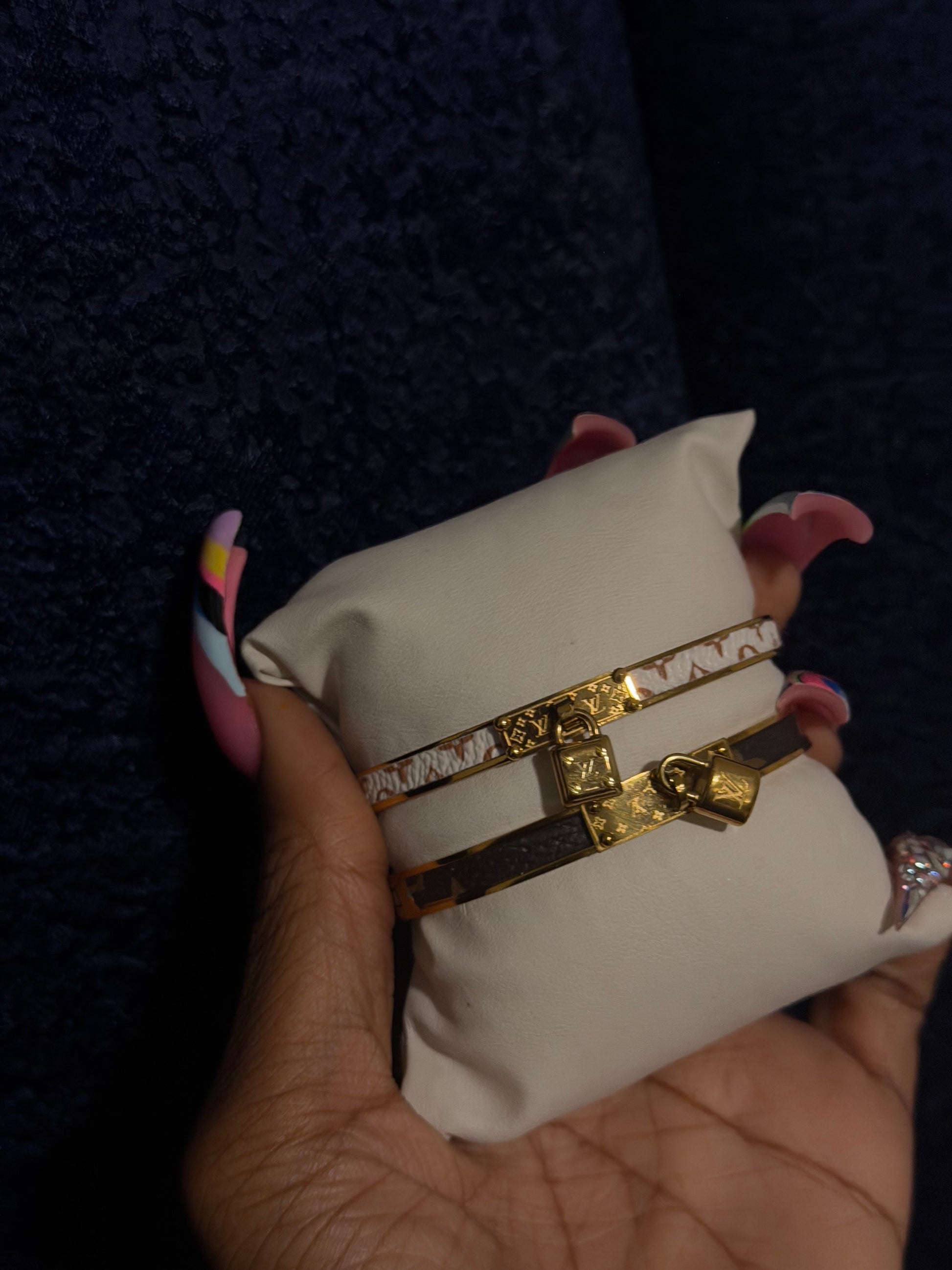 Lv locket bangle