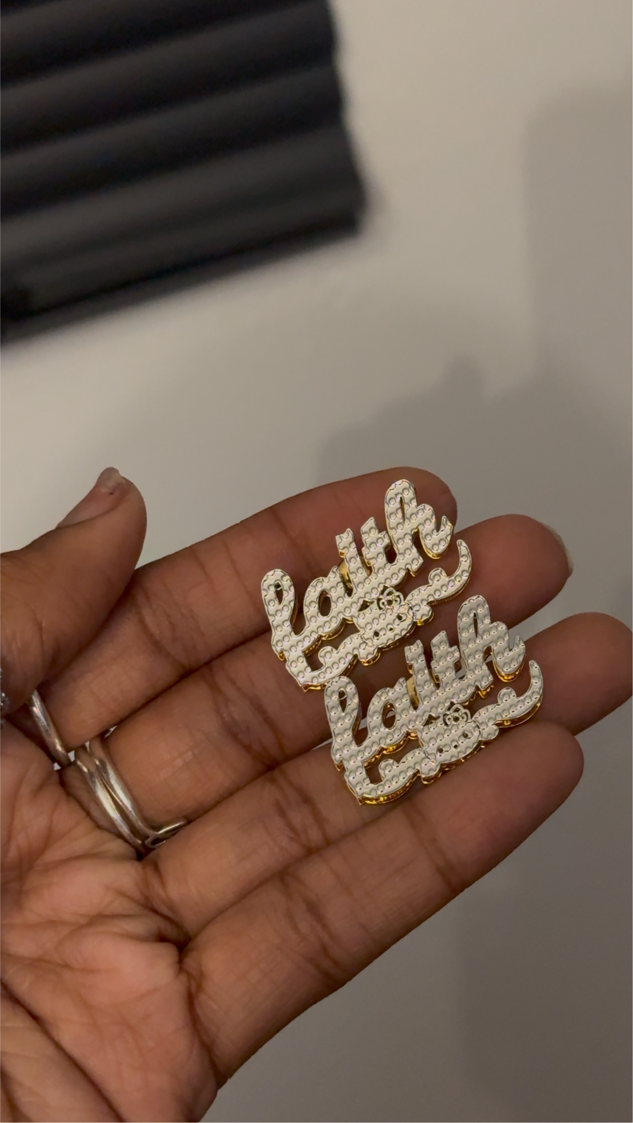 Hello kitty custom name earrings