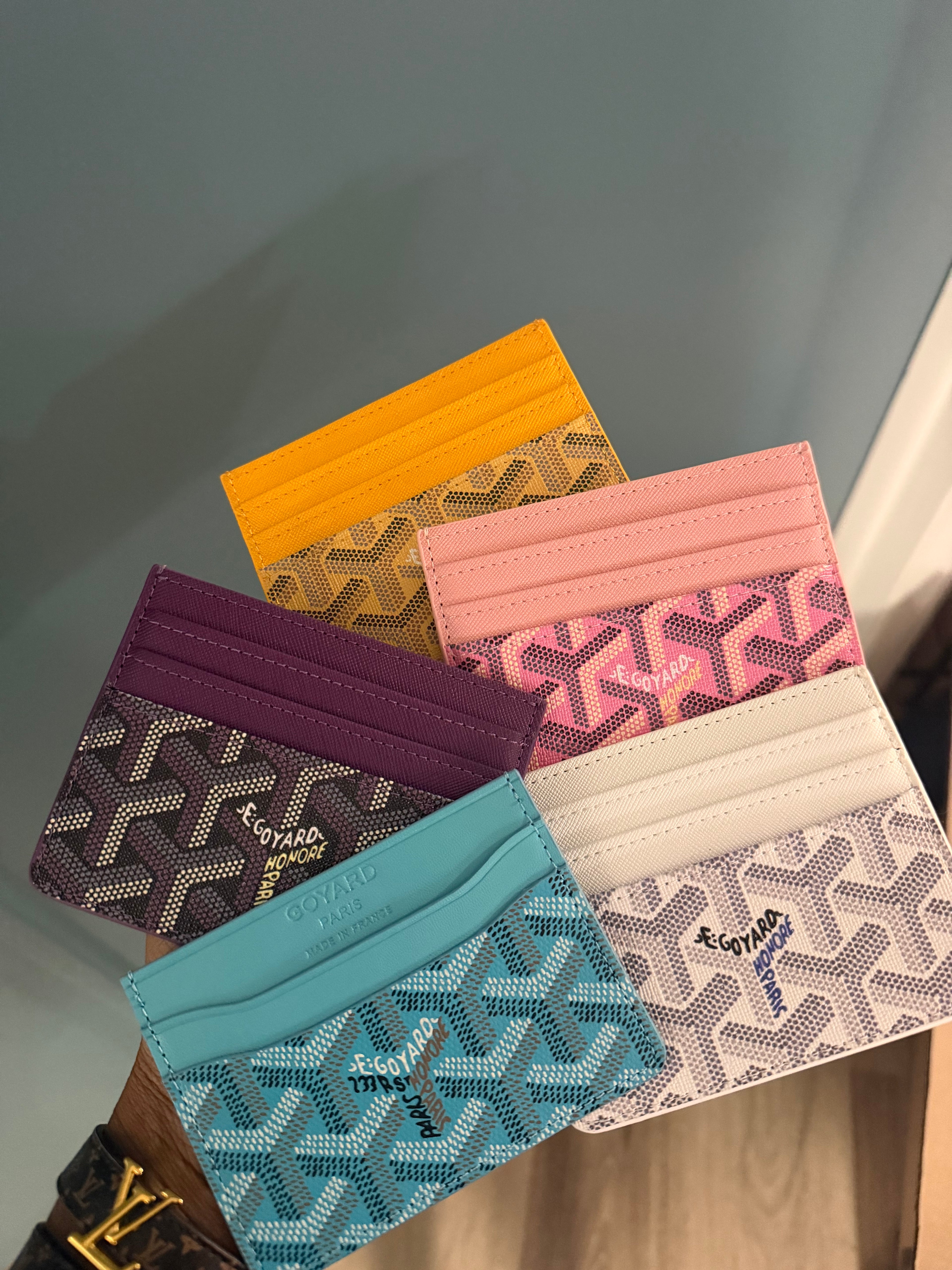 Goyard card holder ( swipe right to see other colors