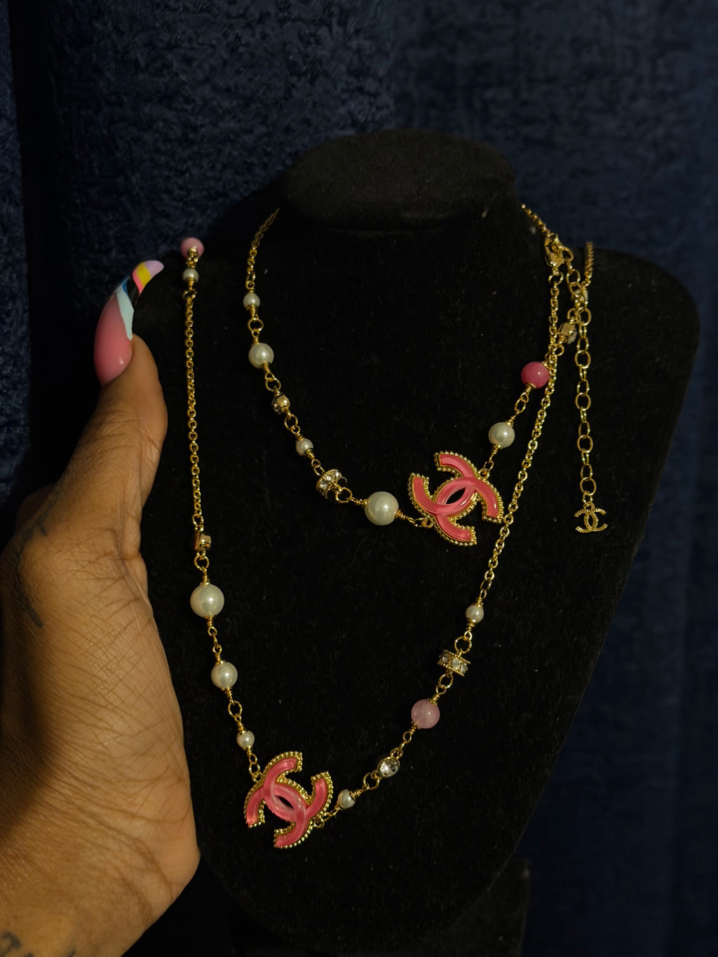 Cc pearl necklace