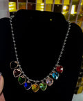 Colorful heart necklace