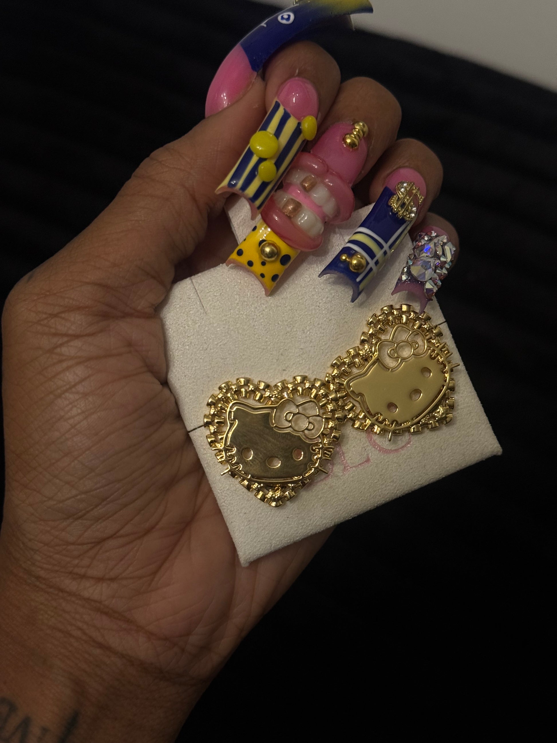 Hello kitty Rolex earrings