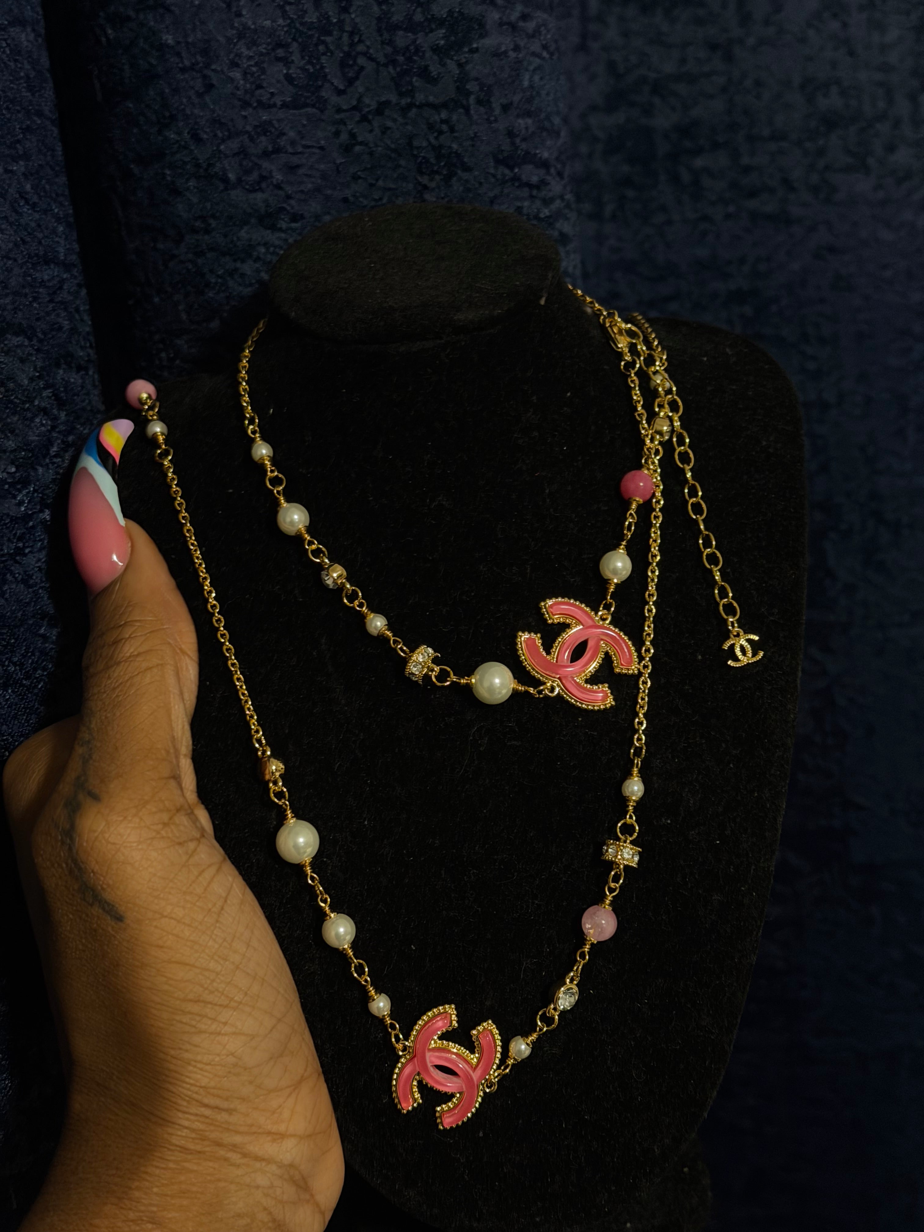 Cc pearl necklace