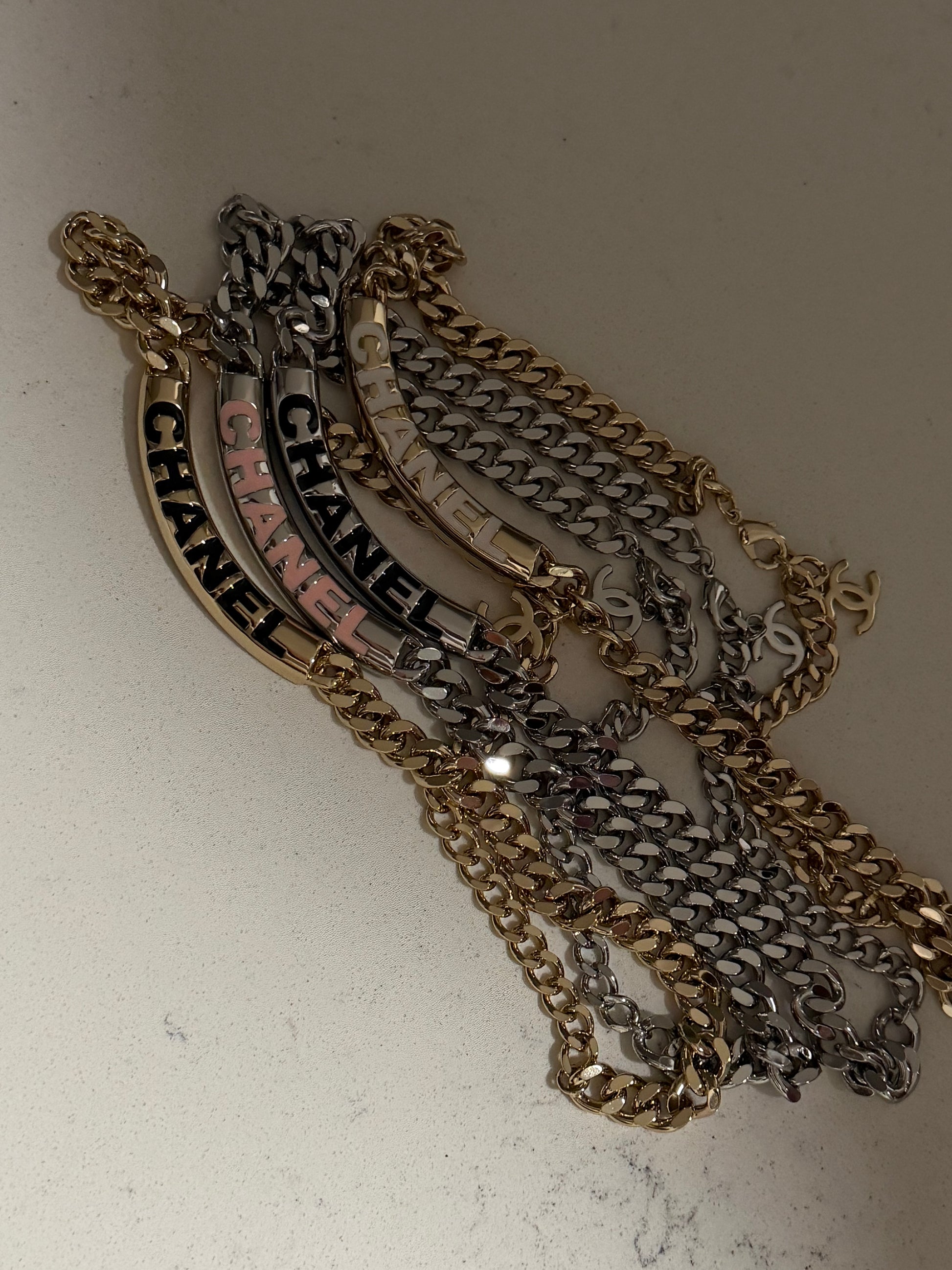 CC color Cuban necklace