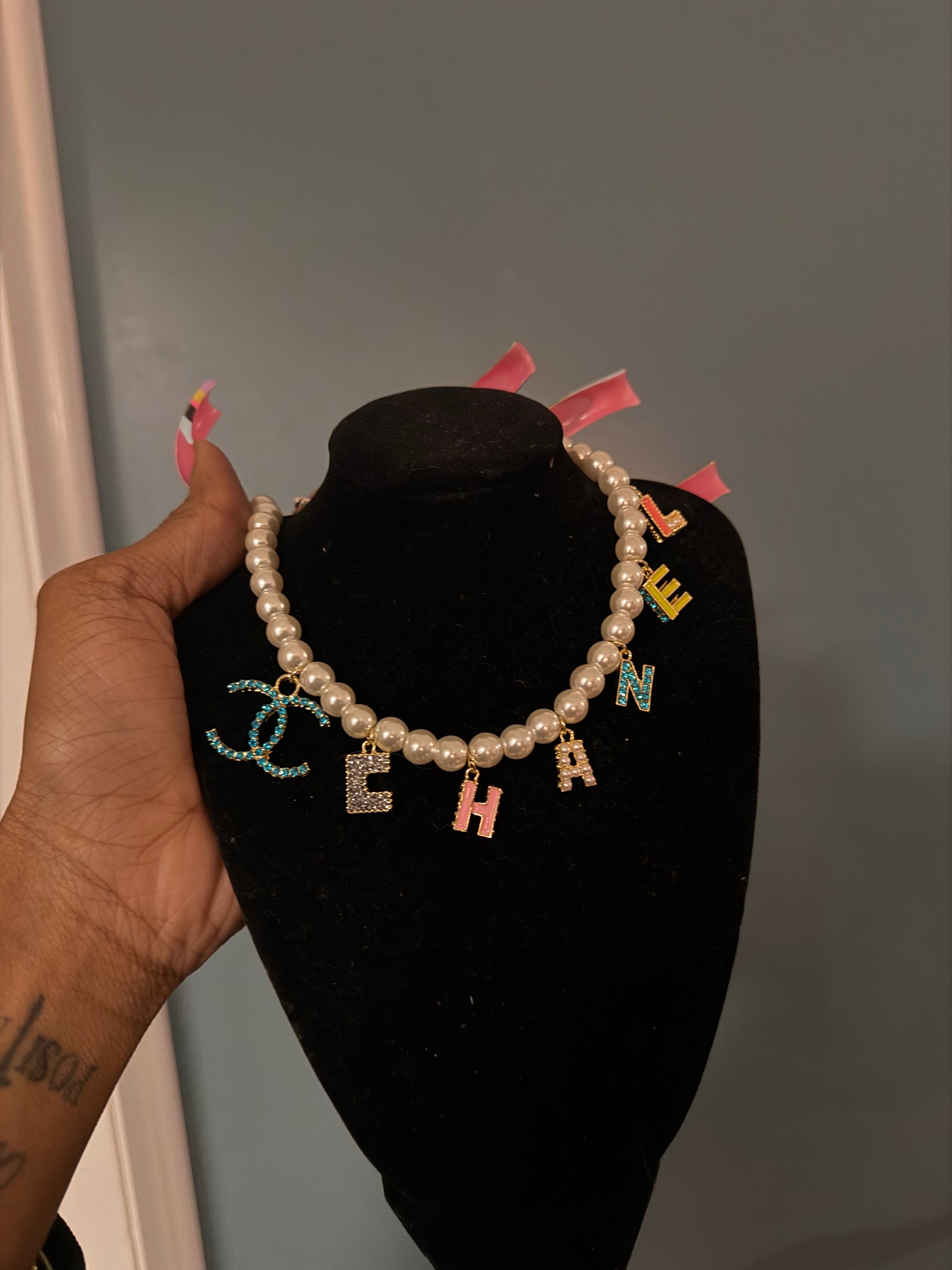 Cc pearl necklace