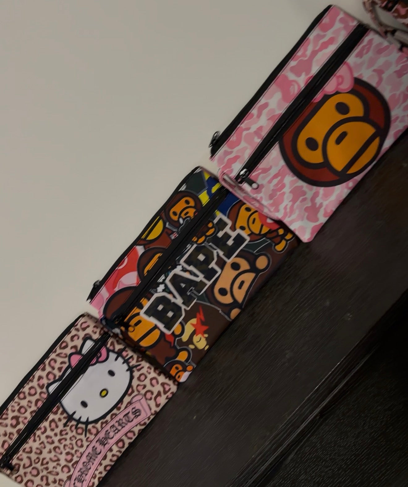 Custom makeup pouches