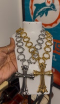 Locket chrome necklace