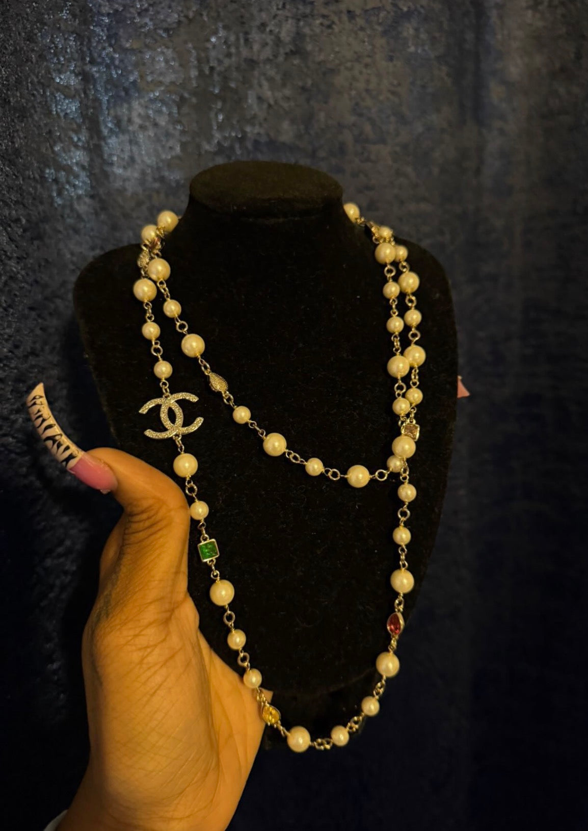 Cc pearl necklace
