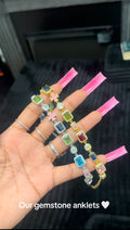 Gemstone anklet