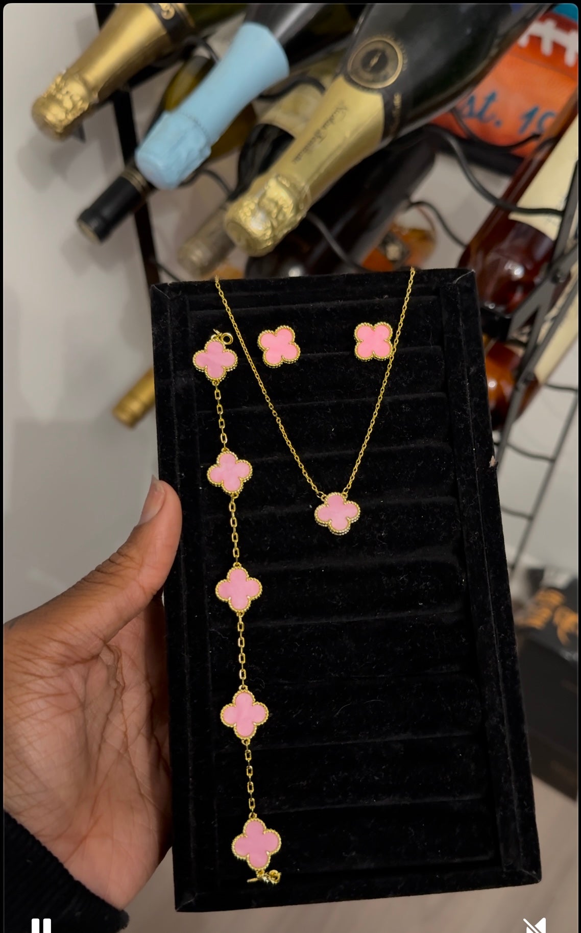 pink deluxe clover leaf set