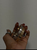 Diamond clover bangle