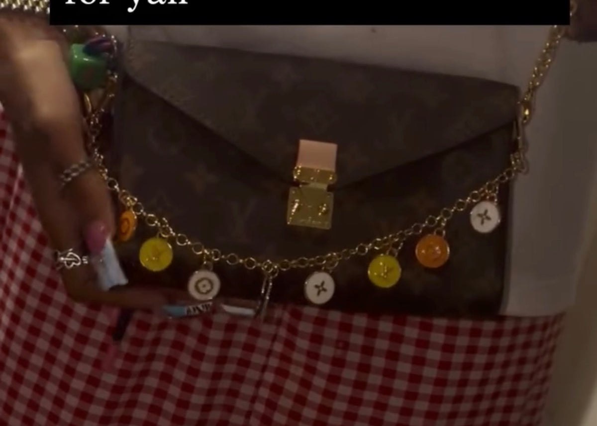 Lv bag with charms ( cross body )