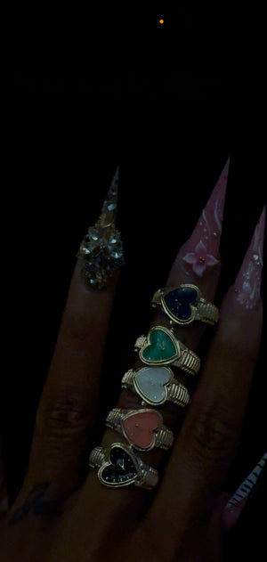 Heart time ring
