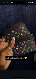 Multi-Color Lv card holder