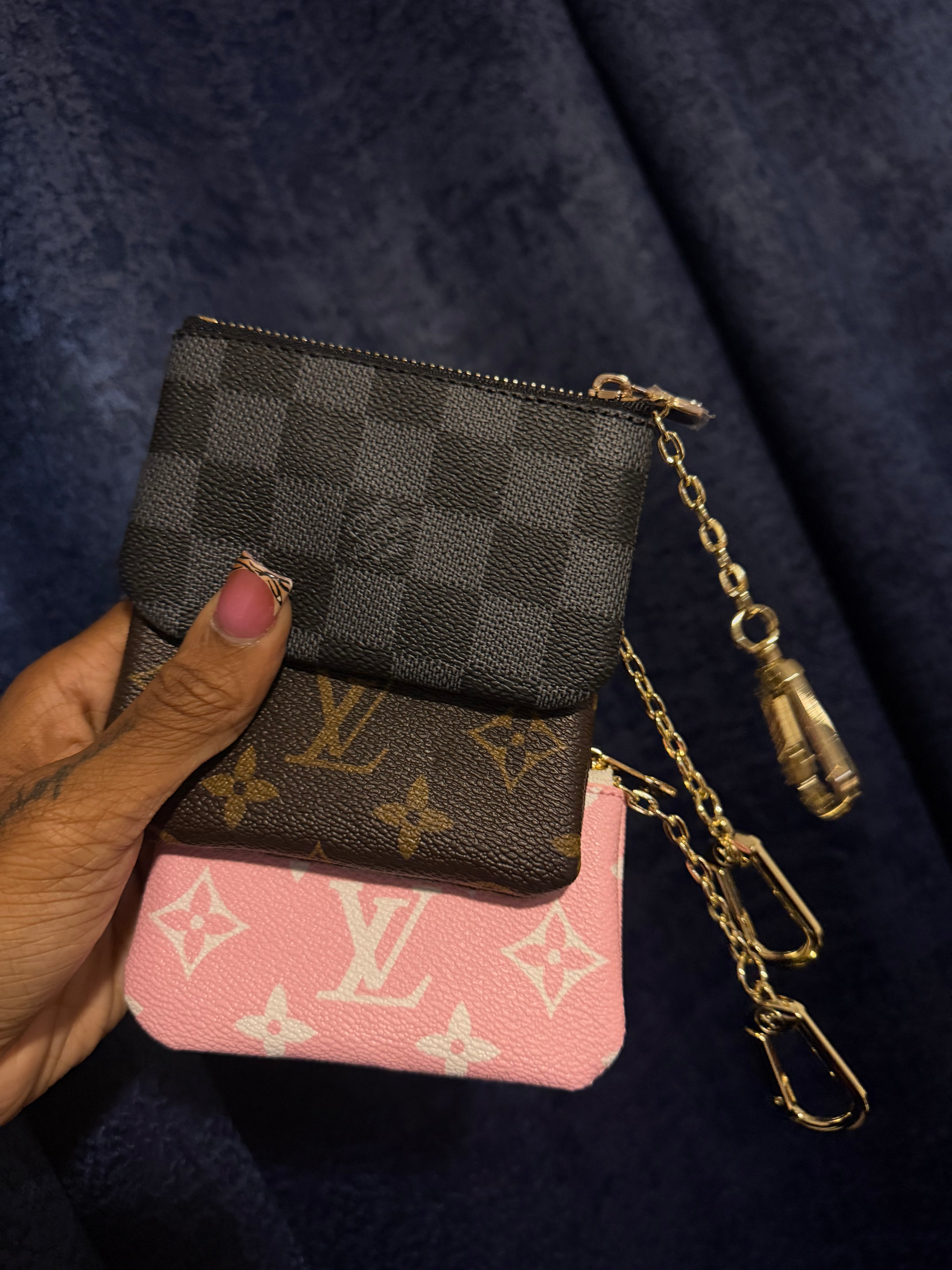 LV wallet keychain