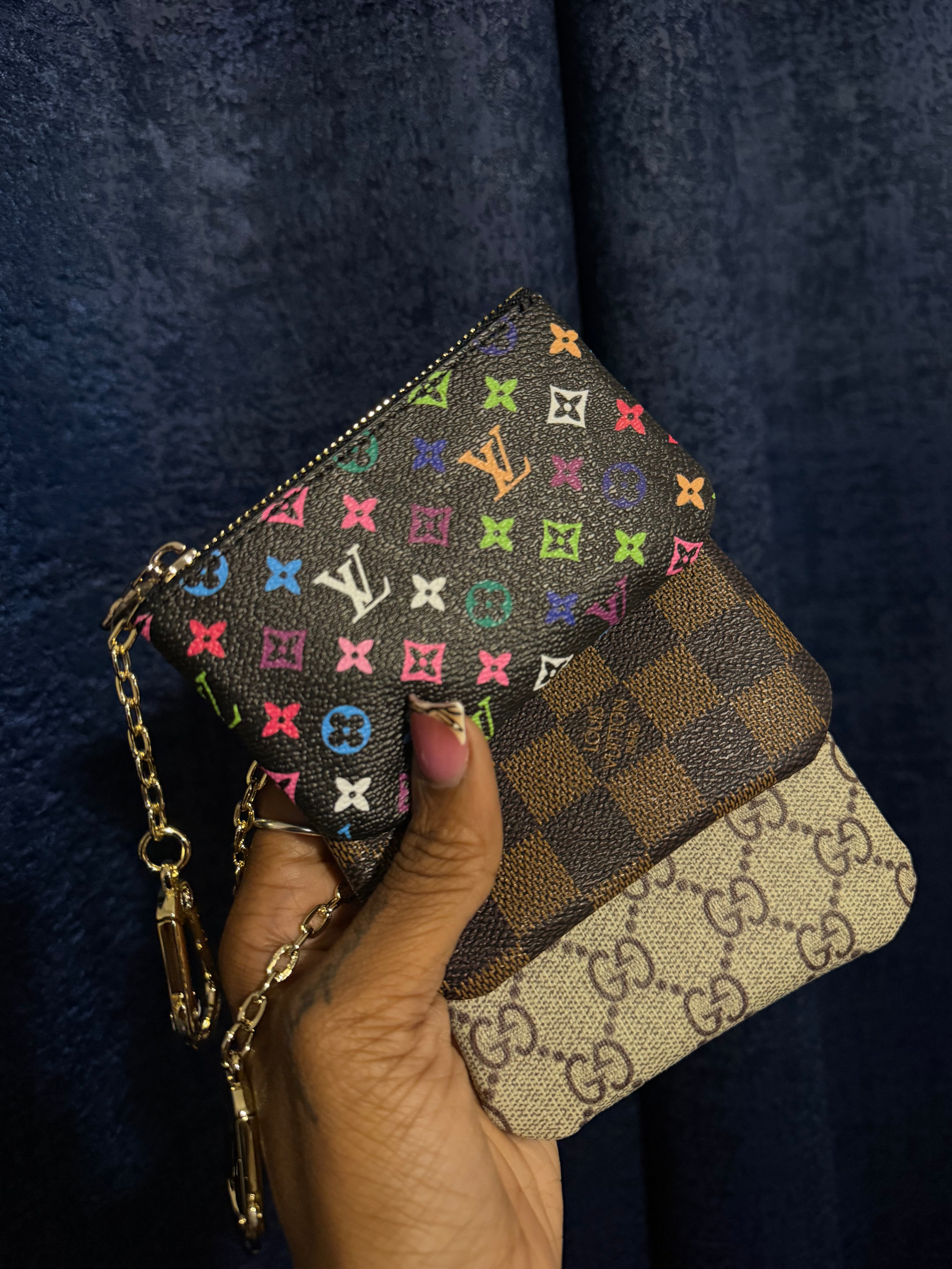 LV wallet keychain