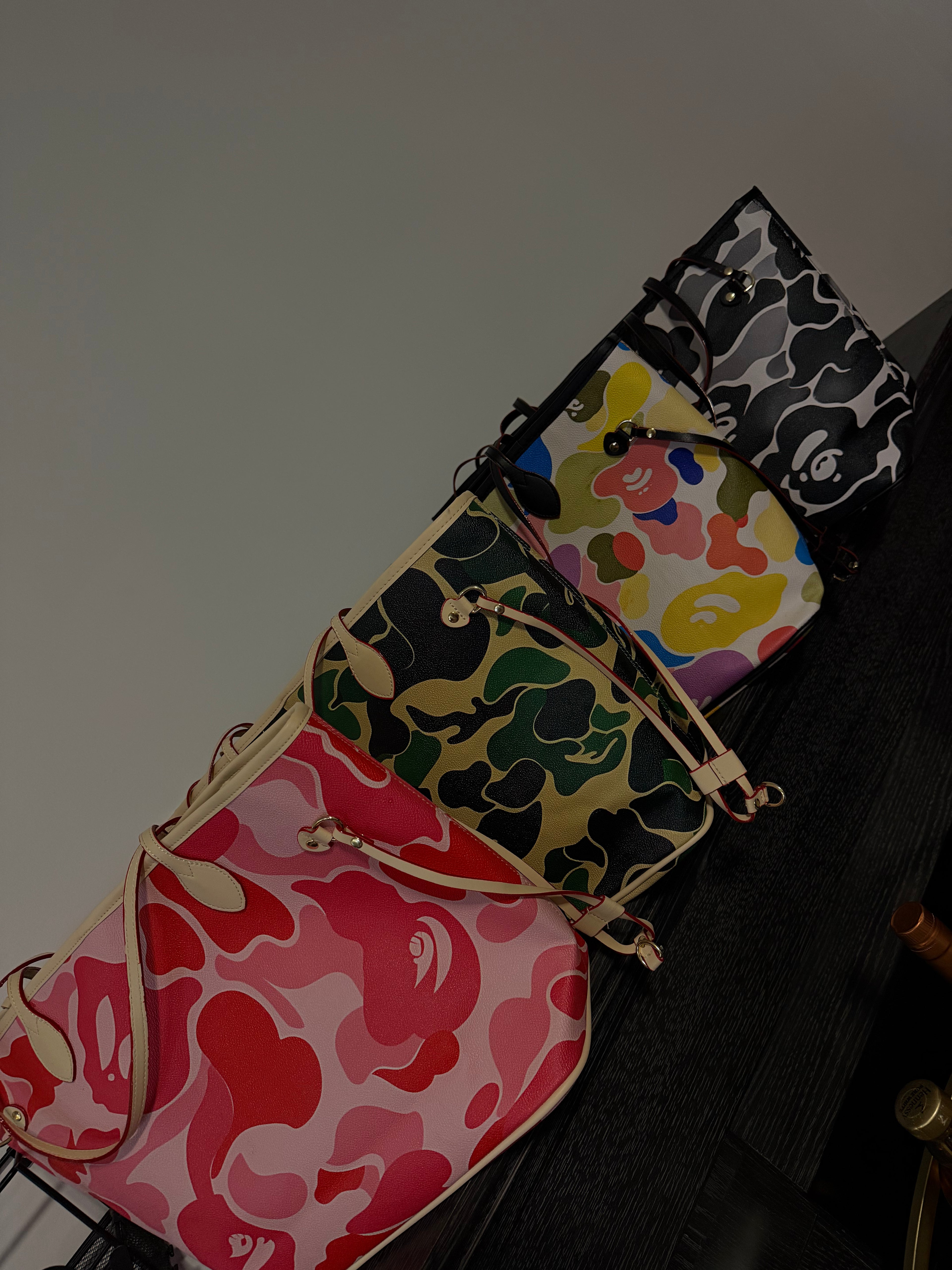 Camo tote bags