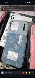 LV denim case