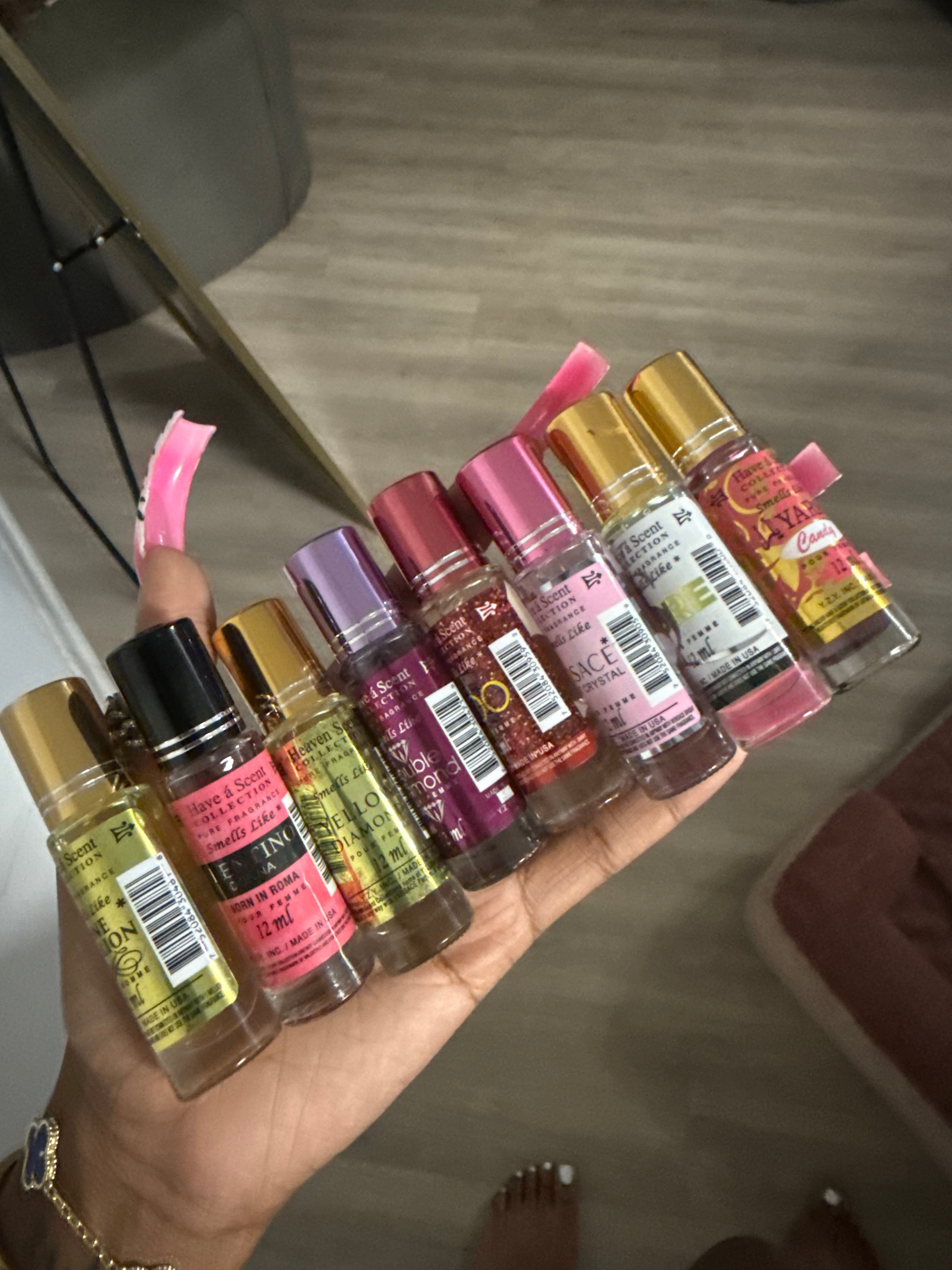 Roll ons perfume