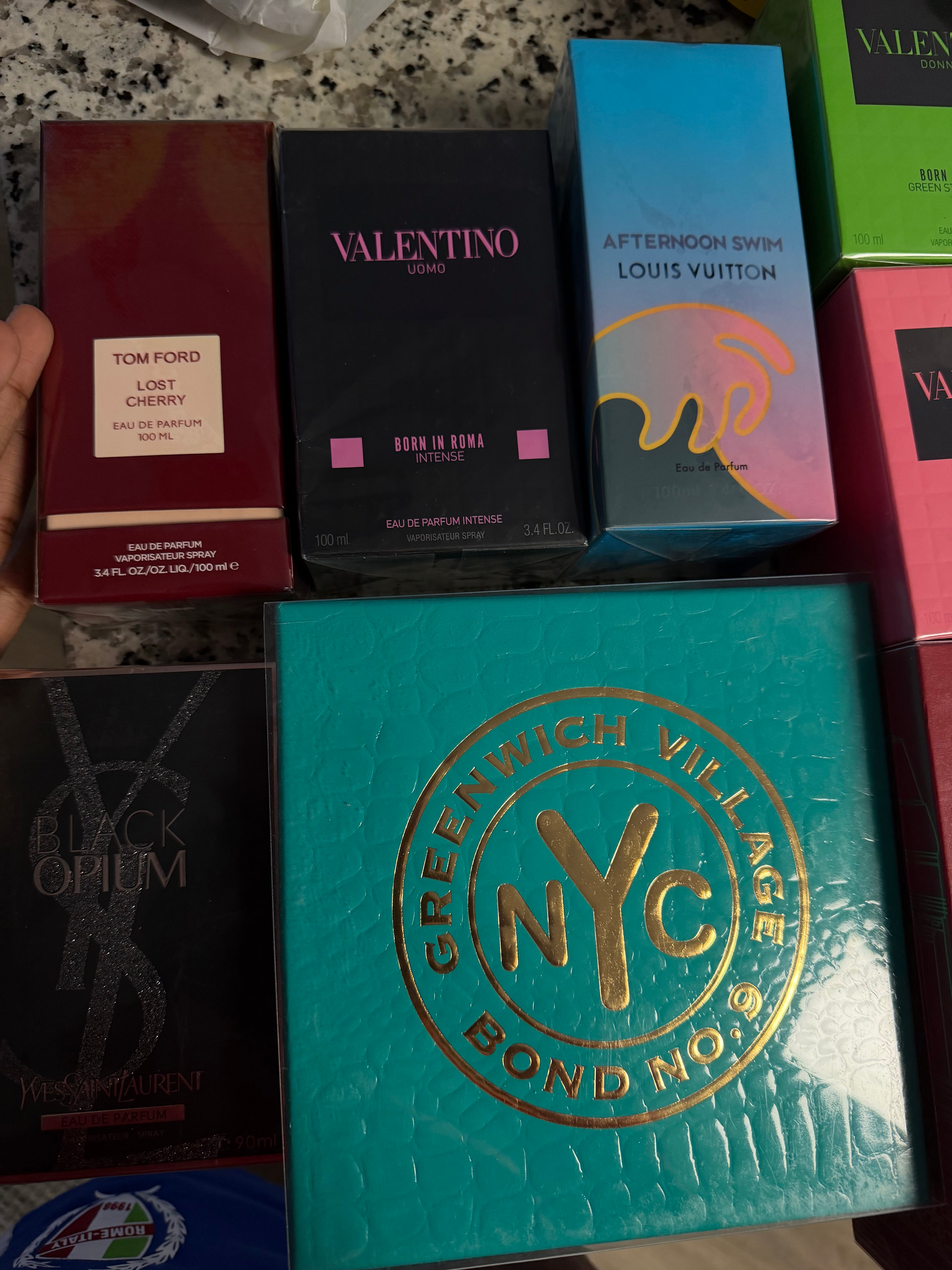 Designer perfume big bottles