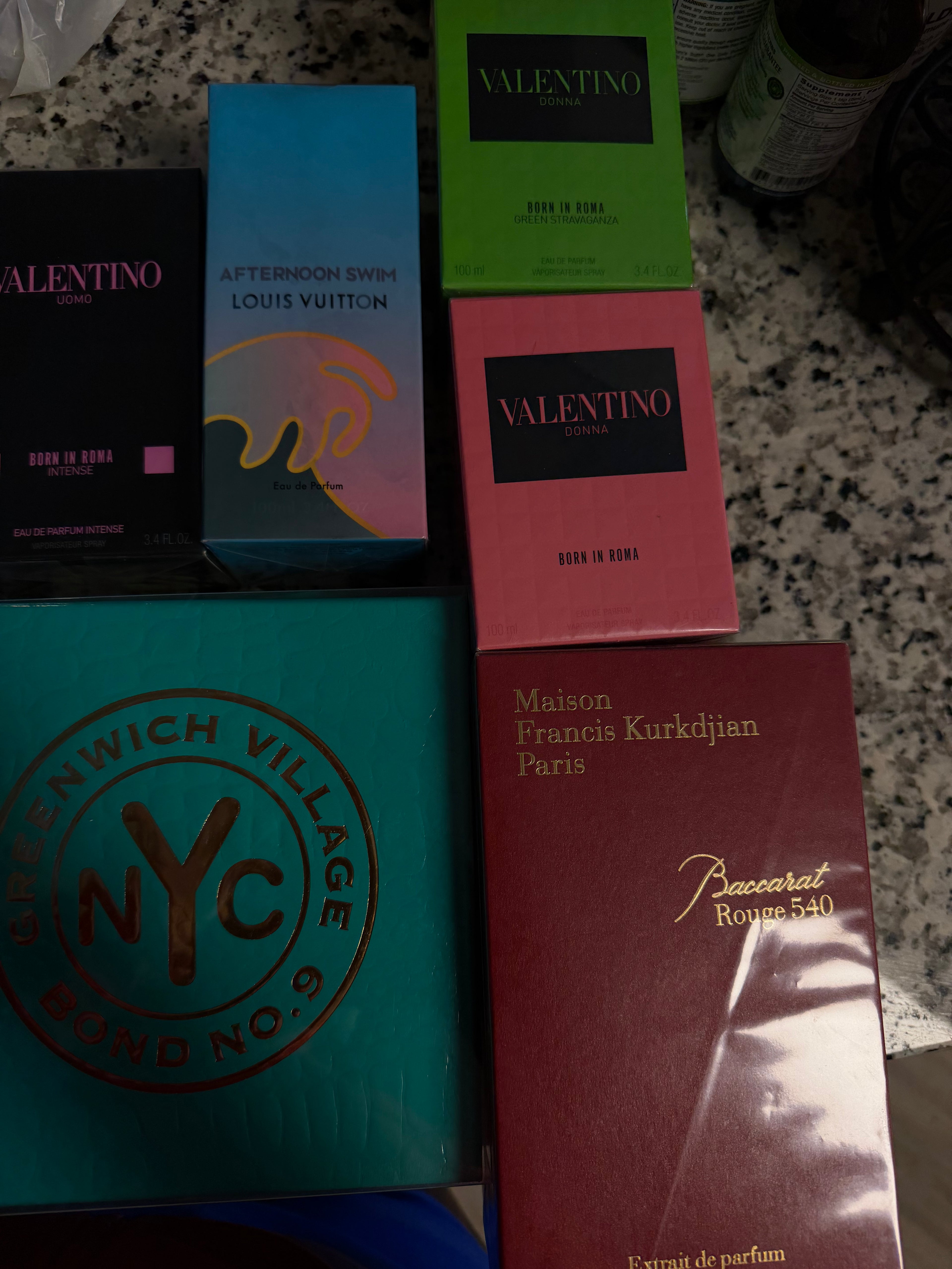 Designer perfume big bottles