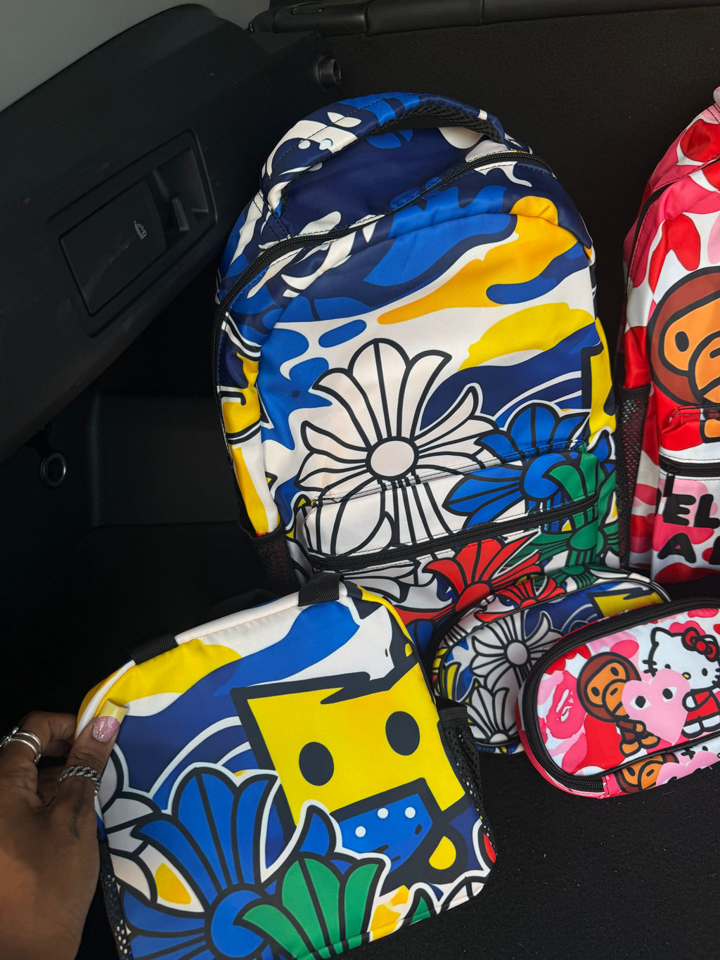 3 piece custom bookbag set