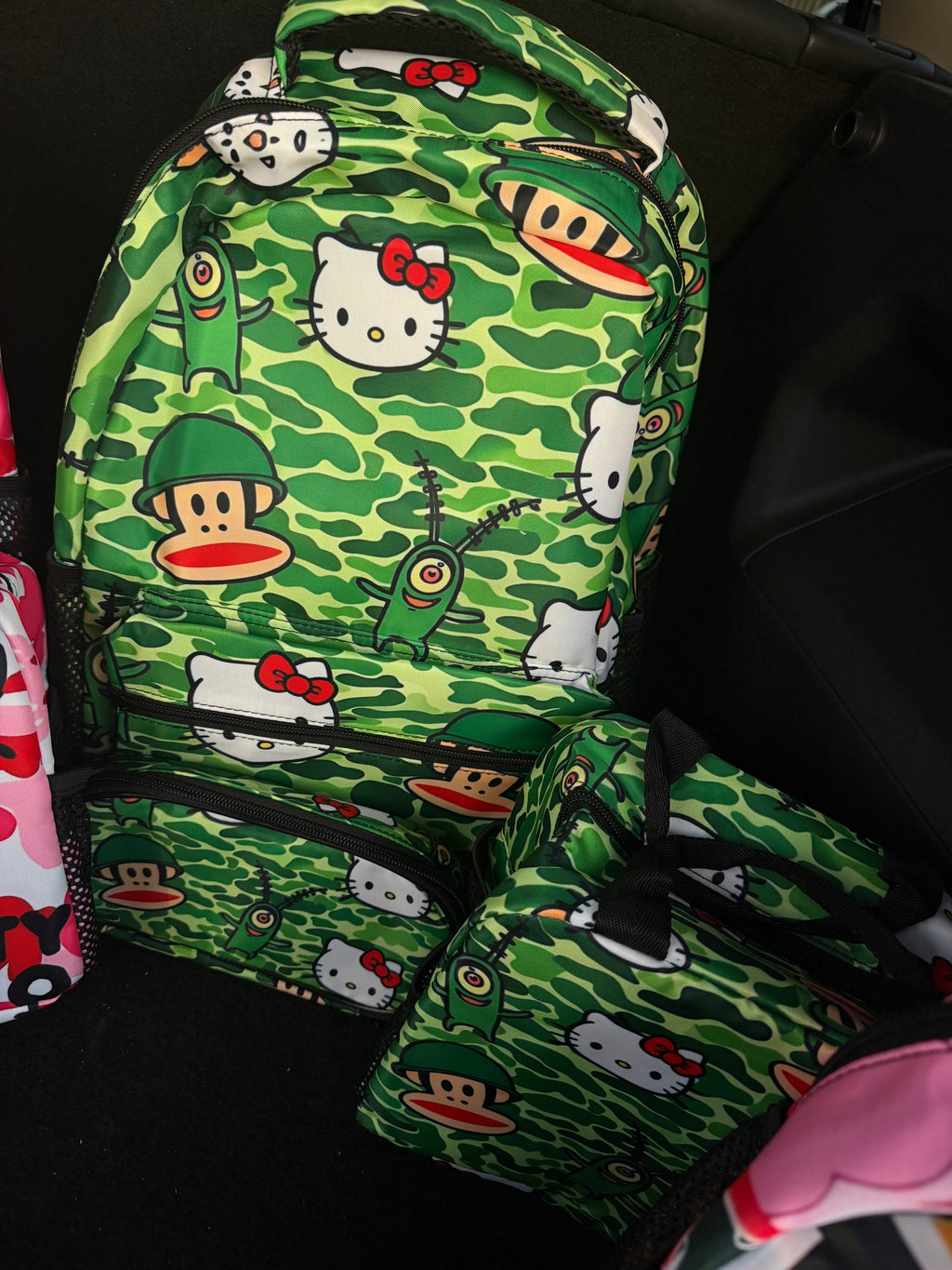 3 piece custom bookbag set