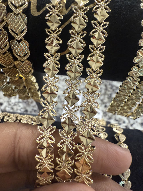 14k plated gold deluxe bracelet