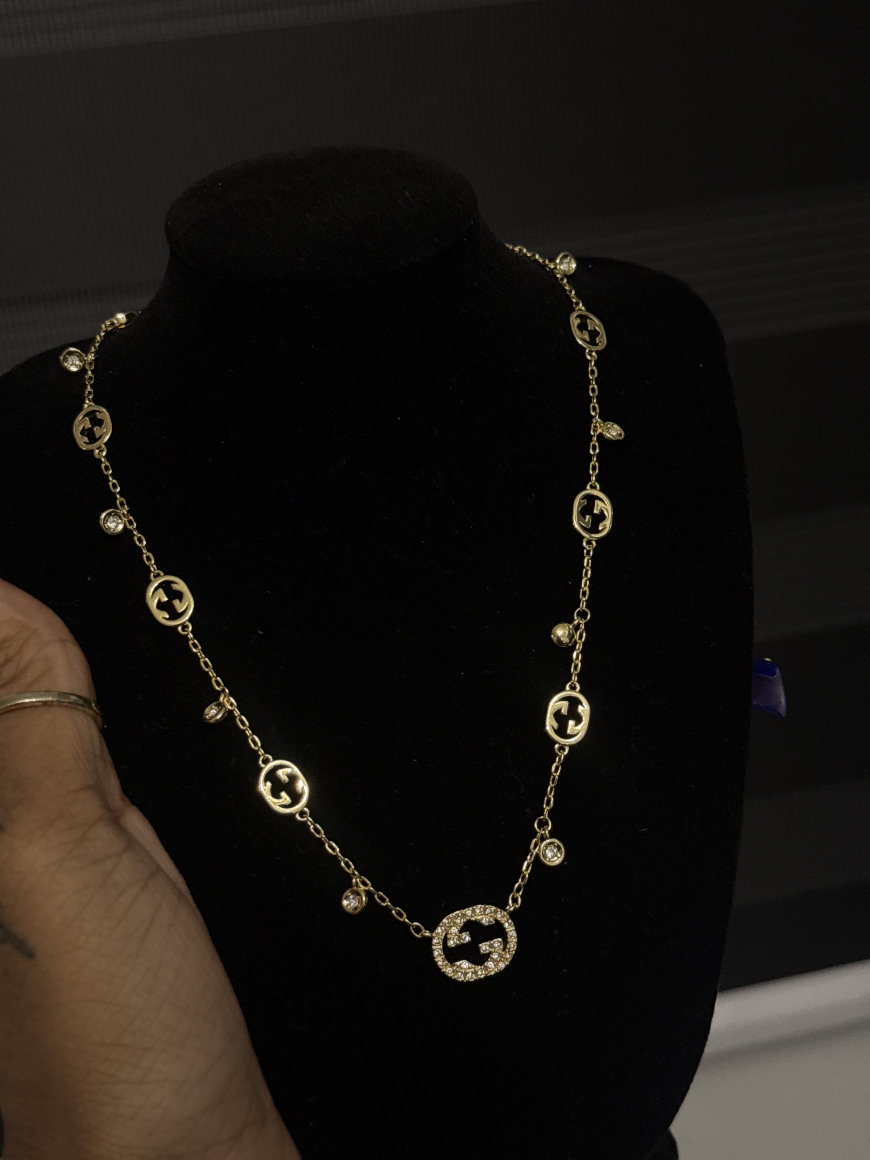 Gg diamond necklace