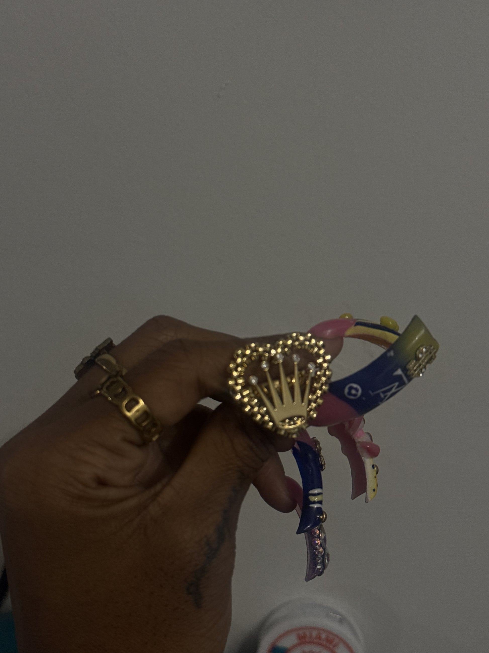 Rolex heart crown ring