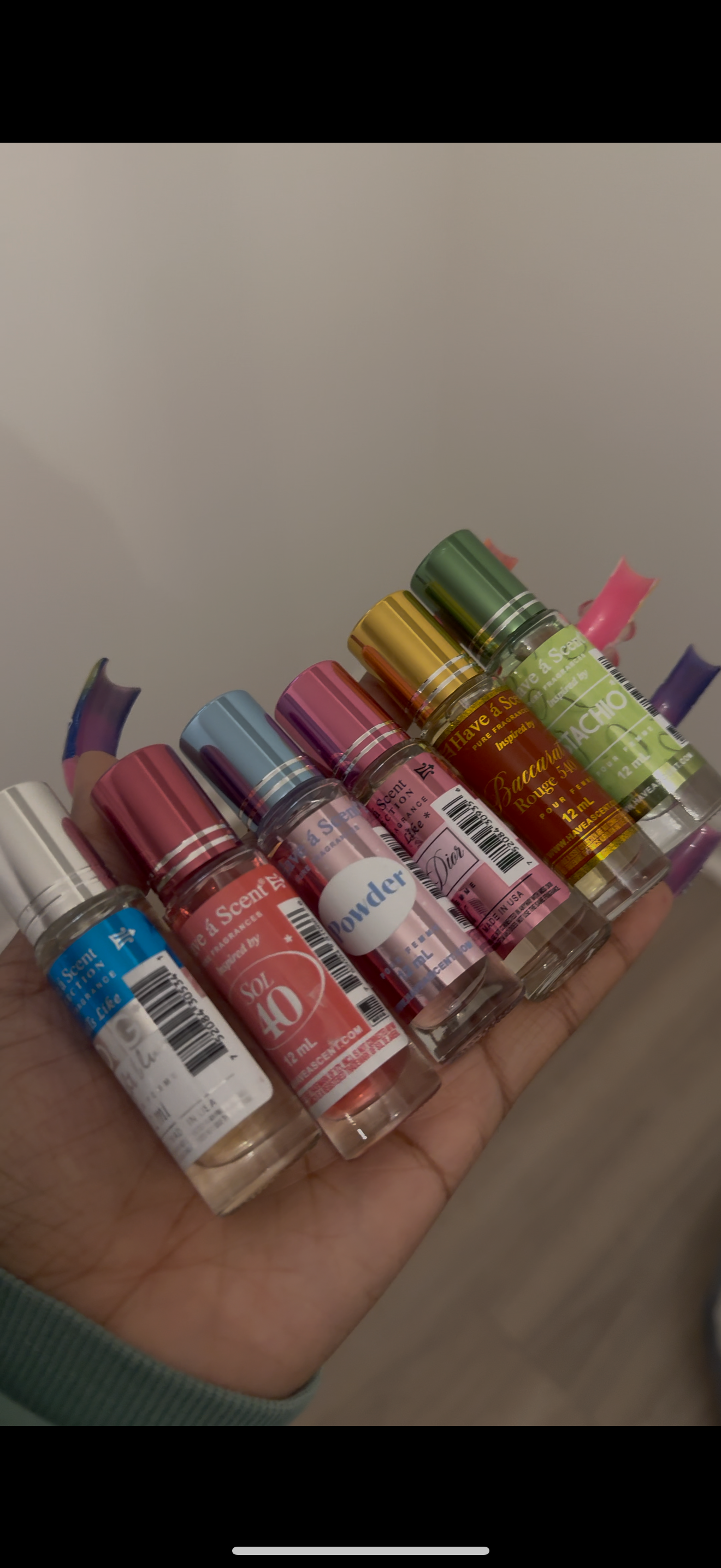 Roll ons perfume