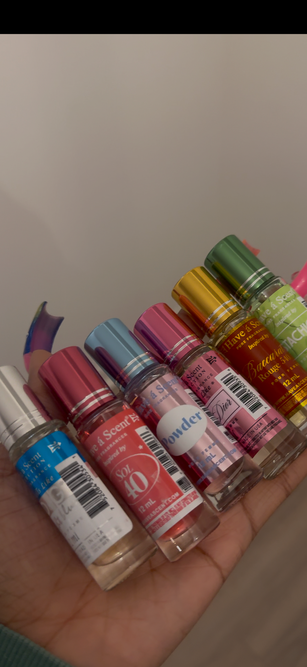 Roll ons perfume