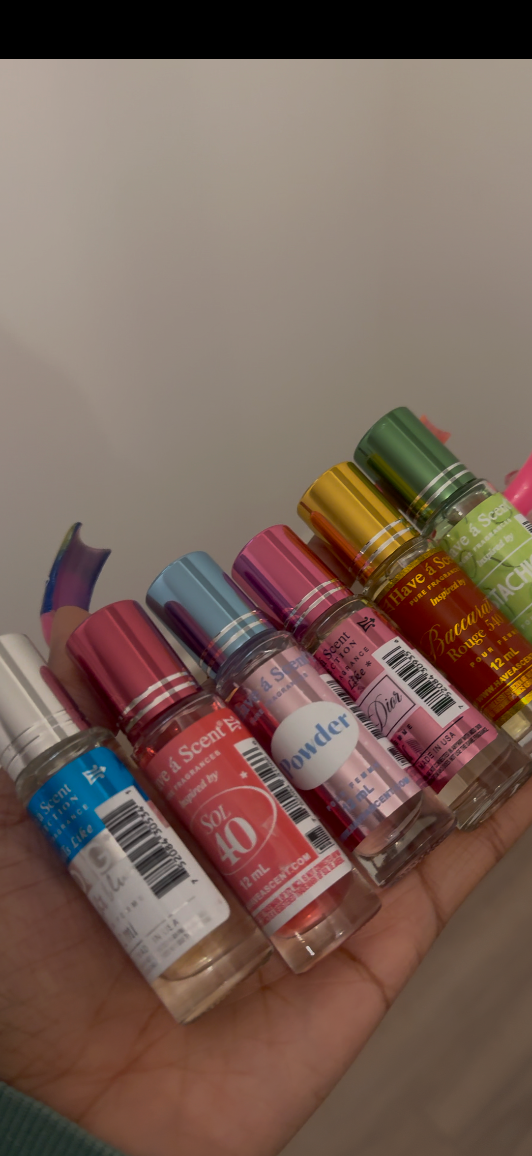 Roll ons perfume