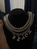 Cuban two piece b*tch necklace