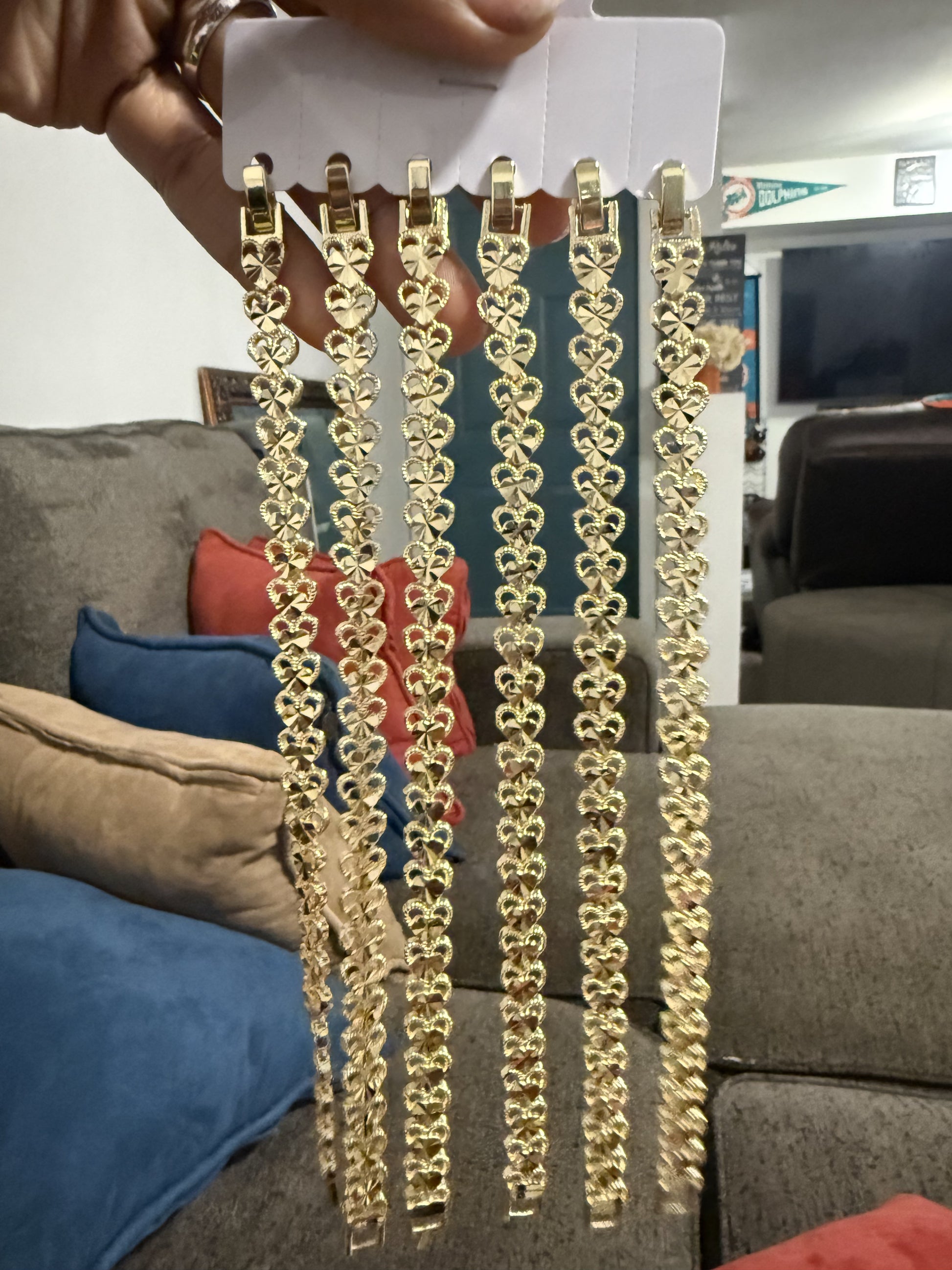 14k plated gold bracelets