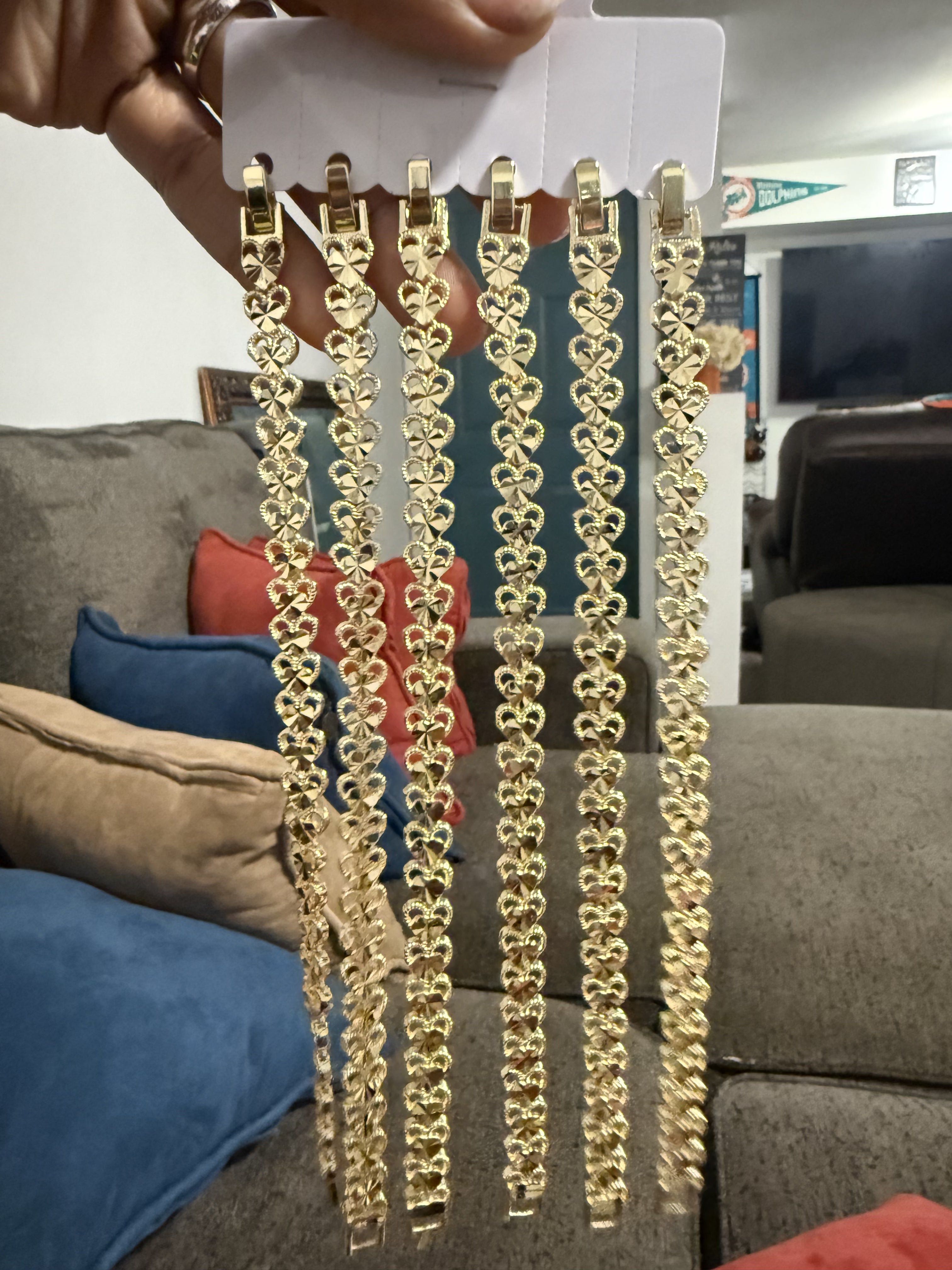 14k plated gold bracelets